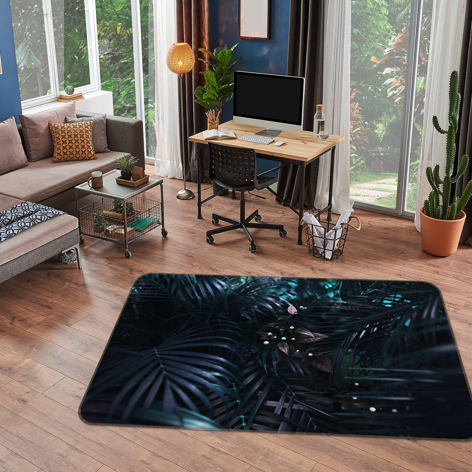 3D Leaves 34110 Non Slip Rug Mat