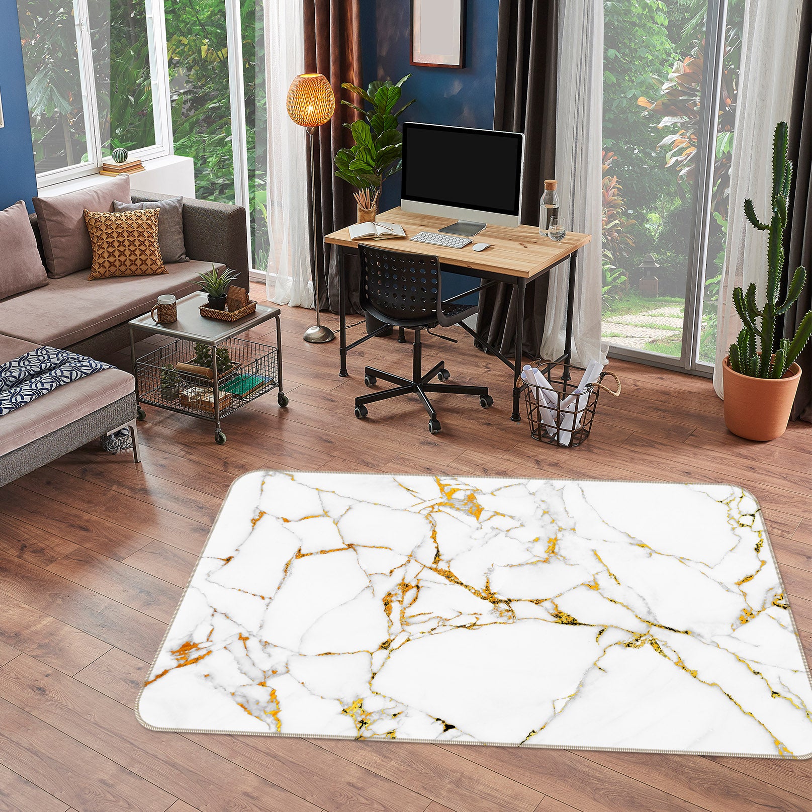 3D Marbling 29130 Non Slip Rug Mat