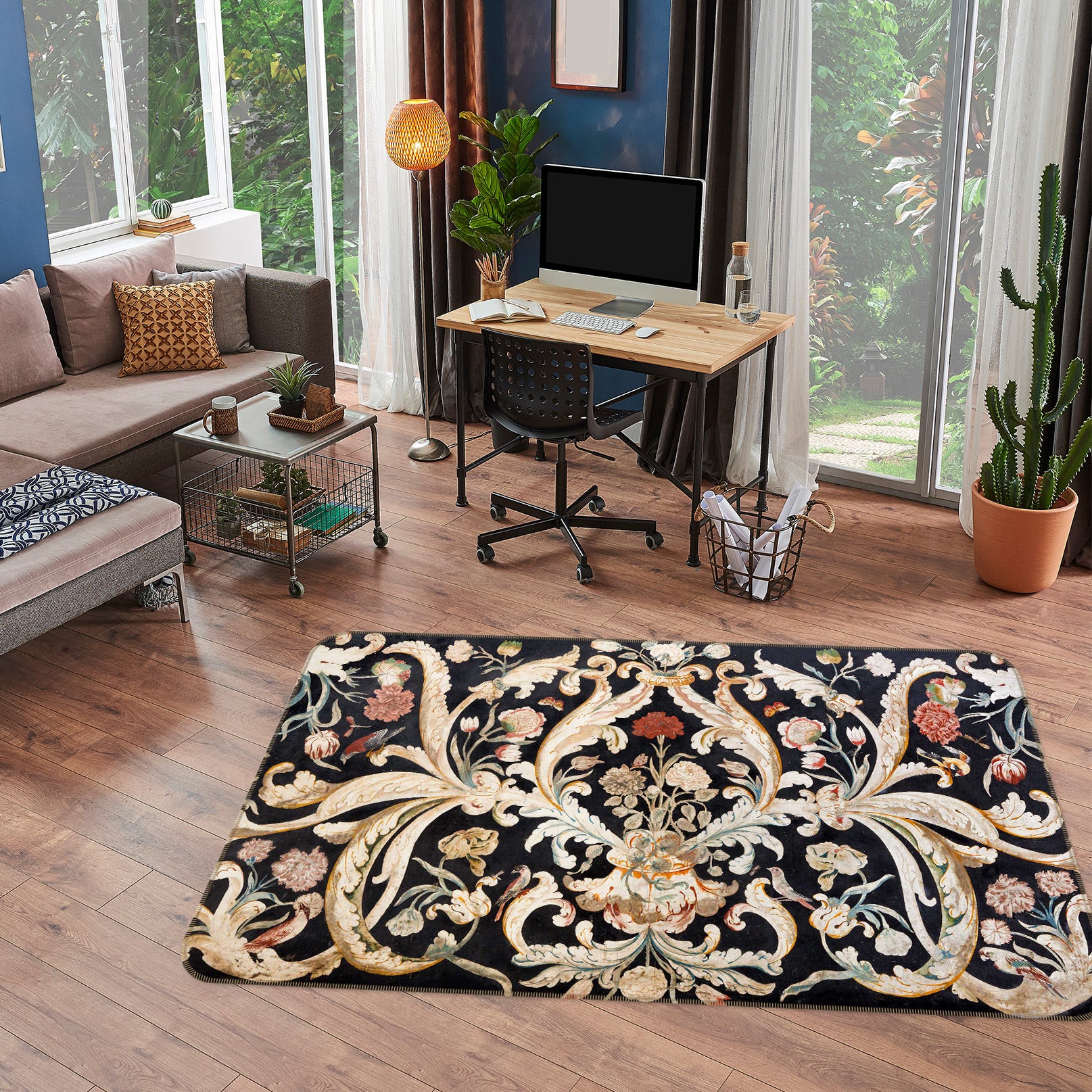 3D Pattern 33034 Non Slip Rug Mat