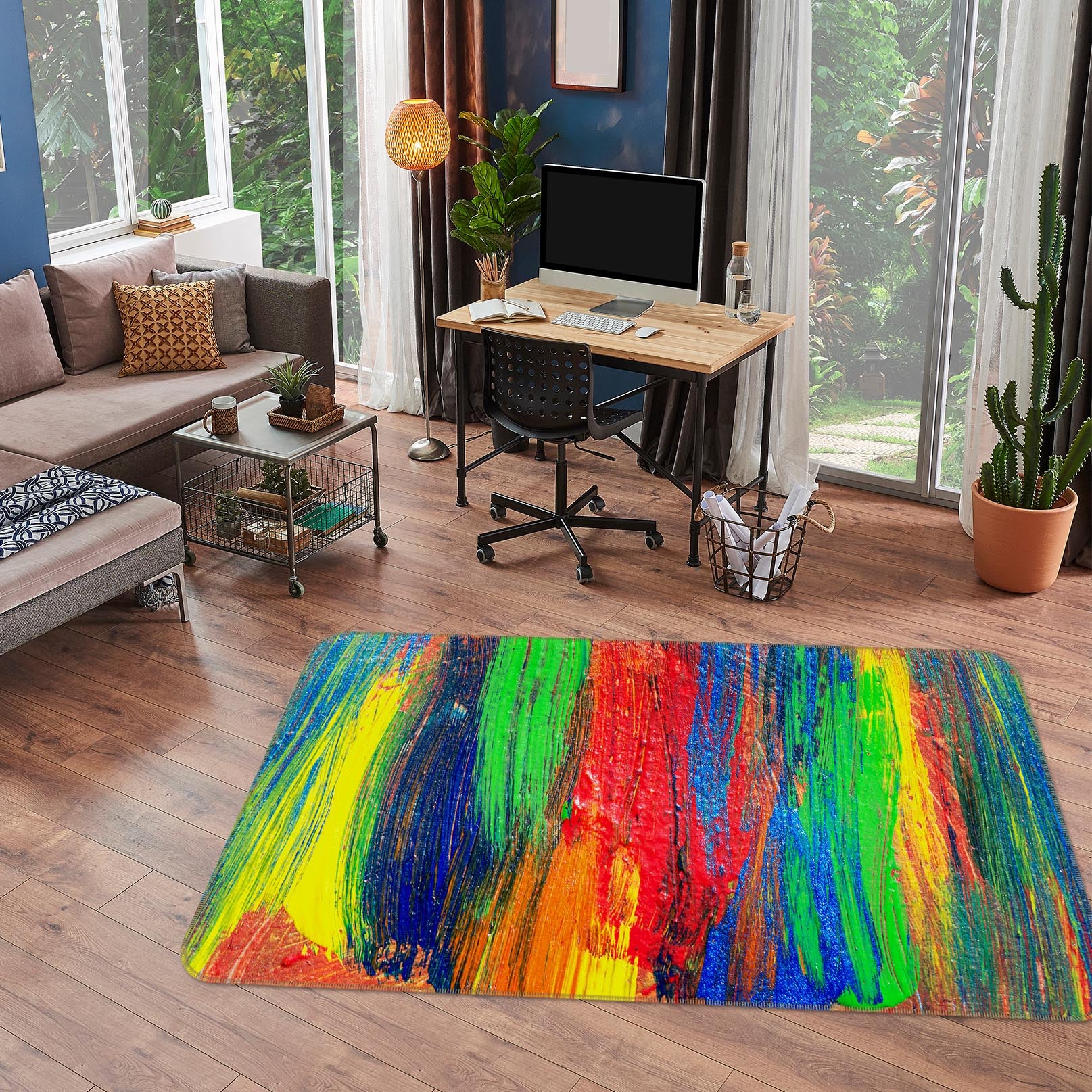3D Colorful 30172 Non Slip Rug Mat