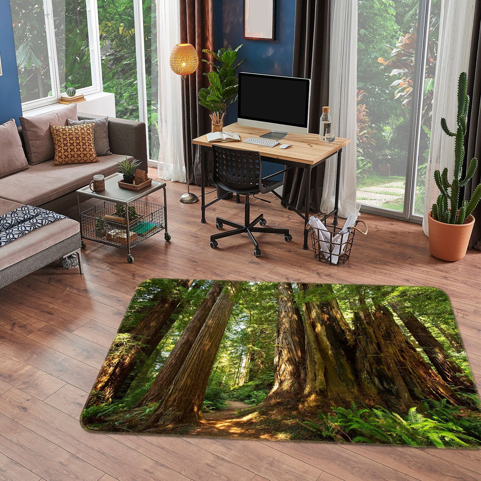 3D Old Forest 1122 Kathy Barefield Rug Non Slip Rug Mat Mat AJ Creativity Home