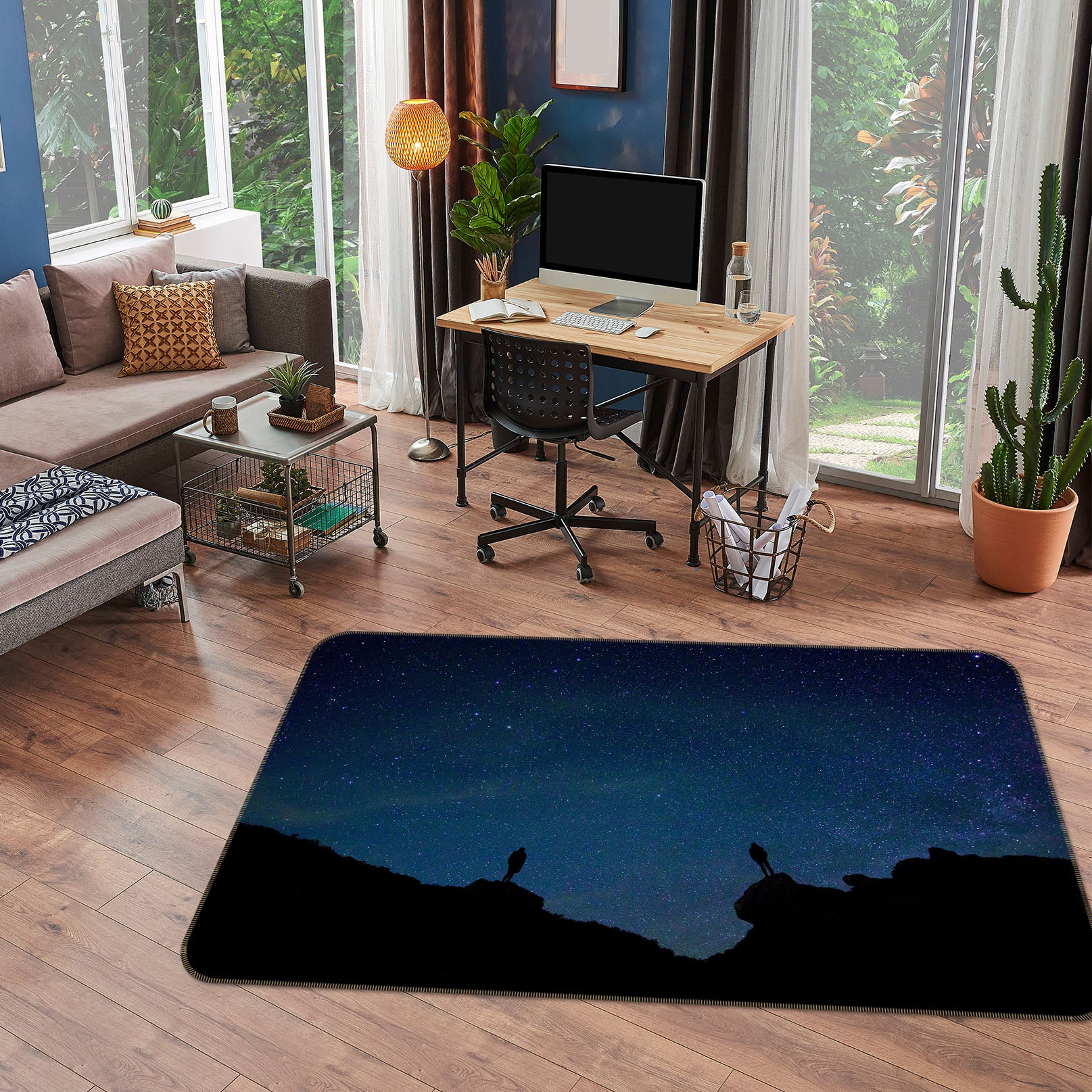 3D Starry Sky 35201 Non Slip Rug Mat