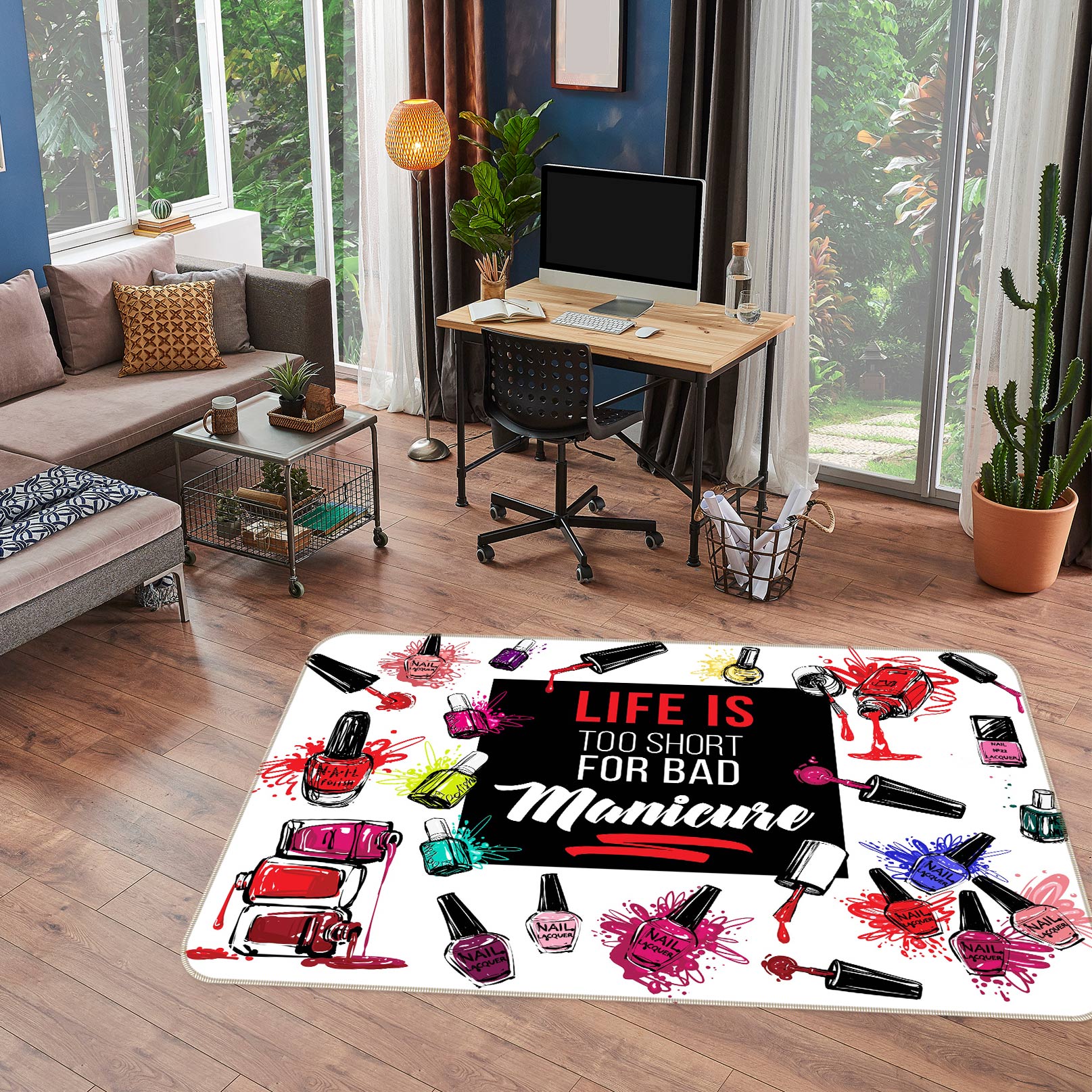 3D Nail Polish 77171 Non Slip Rug Mat