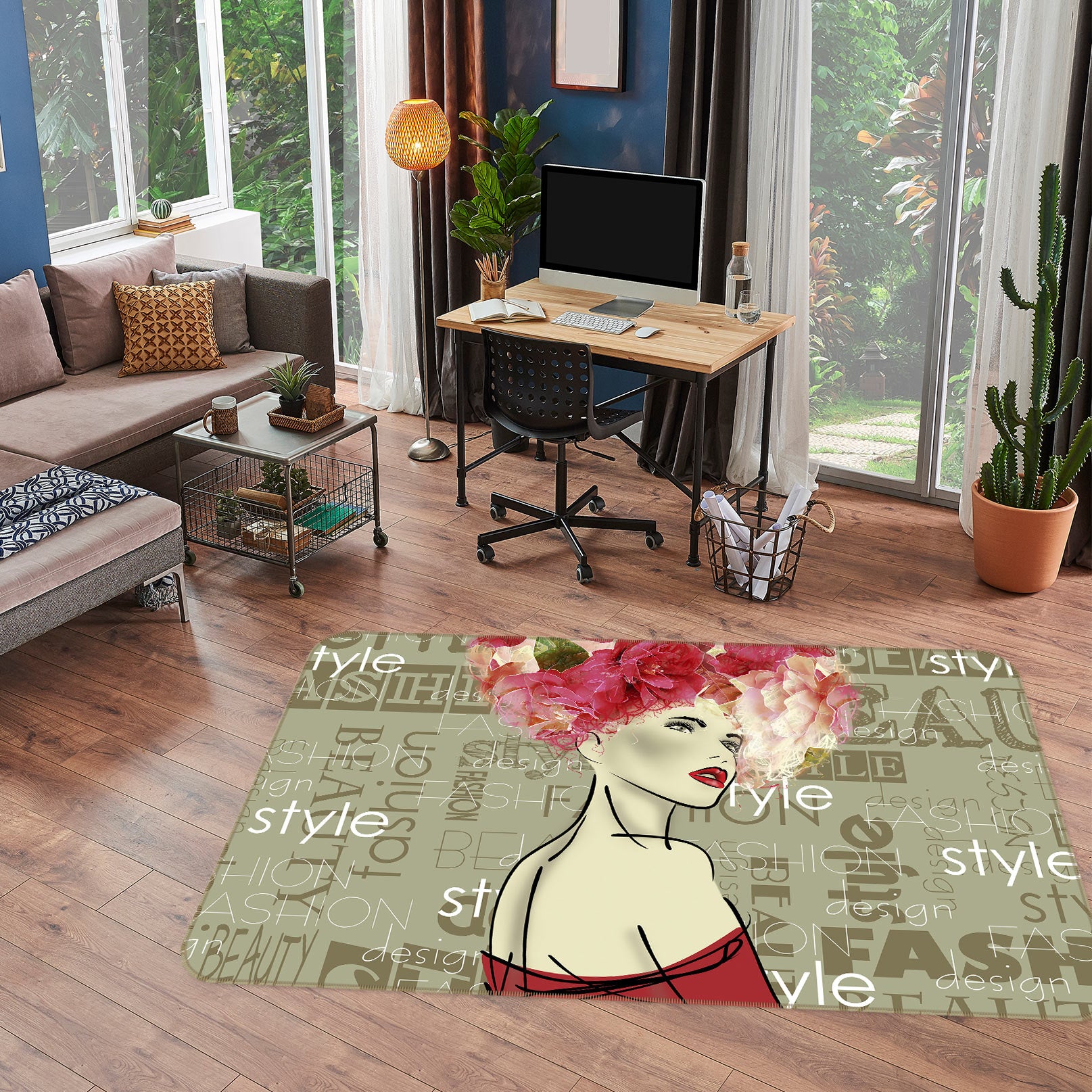 3D Woman 77168 Non Slip Rug Mat