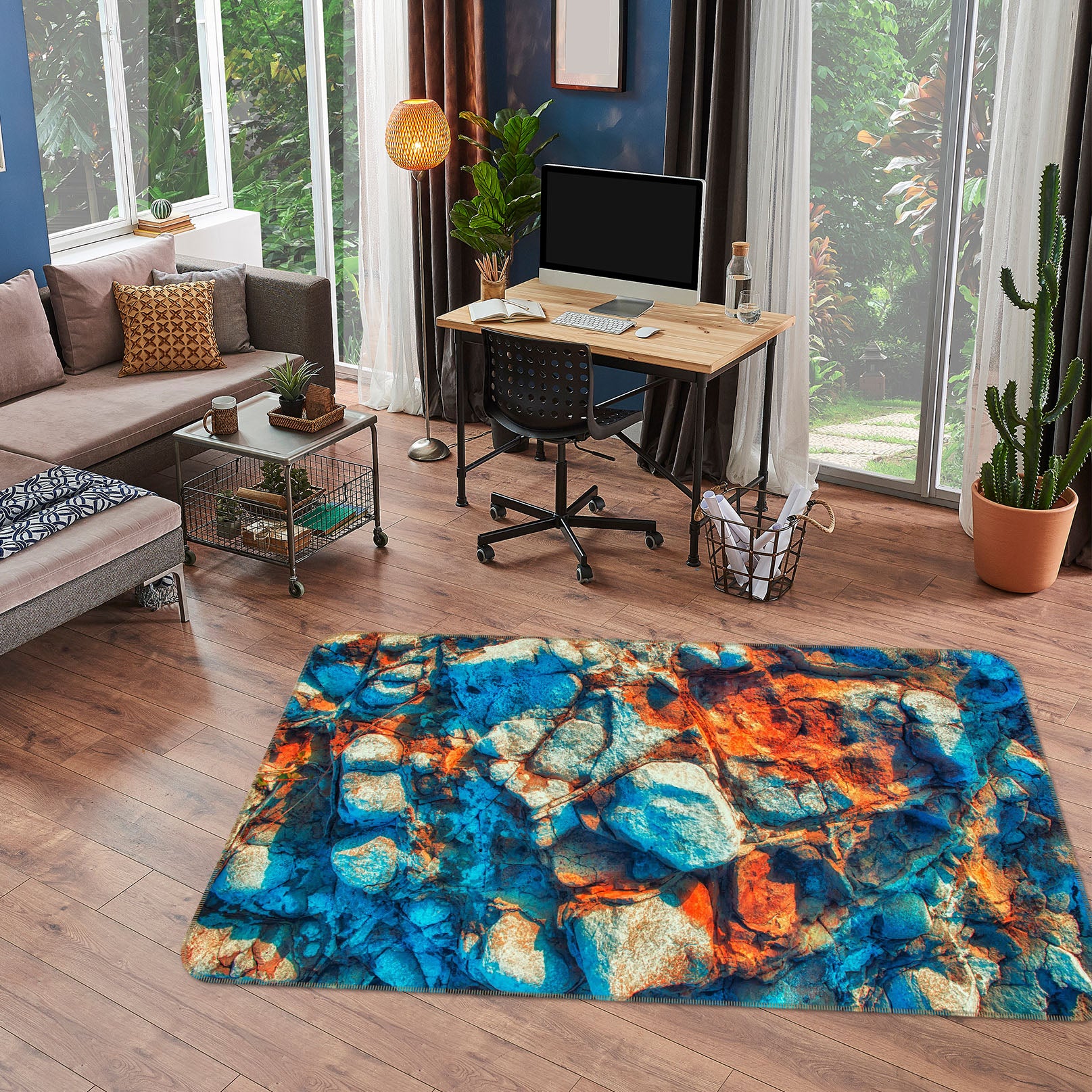 3D Pattern 35123 Non Slip Rug Mat