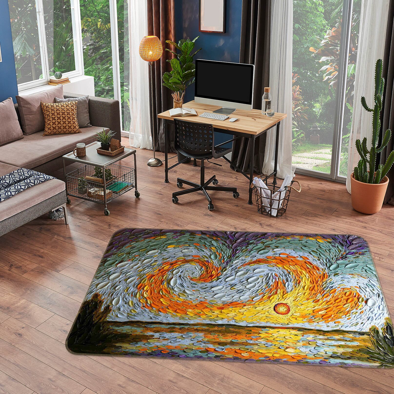 3D Shell Spray 1003 Dena Tollefson Rug Non Slip Rug Mat Mat AJ Creativity Home