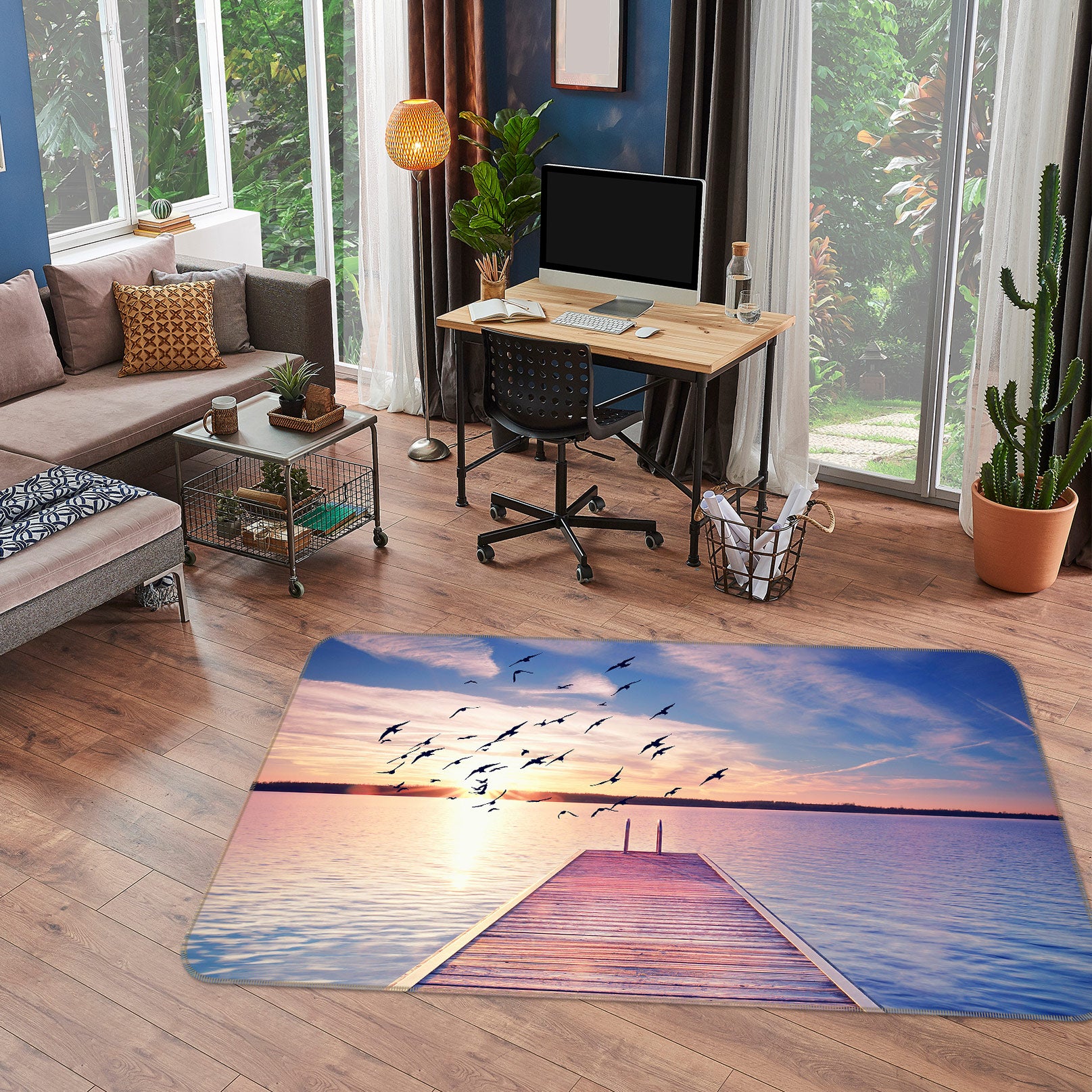 3D Sea Bridge Gallery 77143 Non Slip Rug Mat