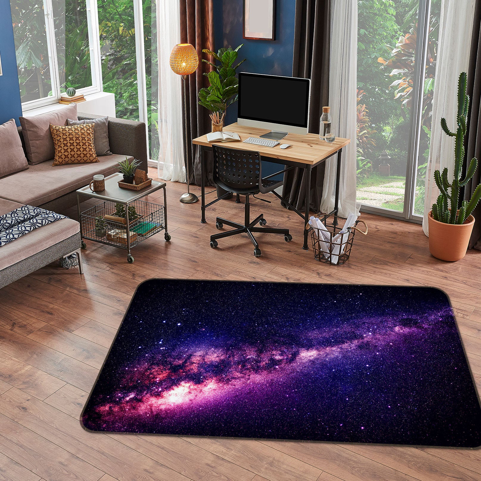 3D Starry Sky 34149 Non Slip Rug Mat