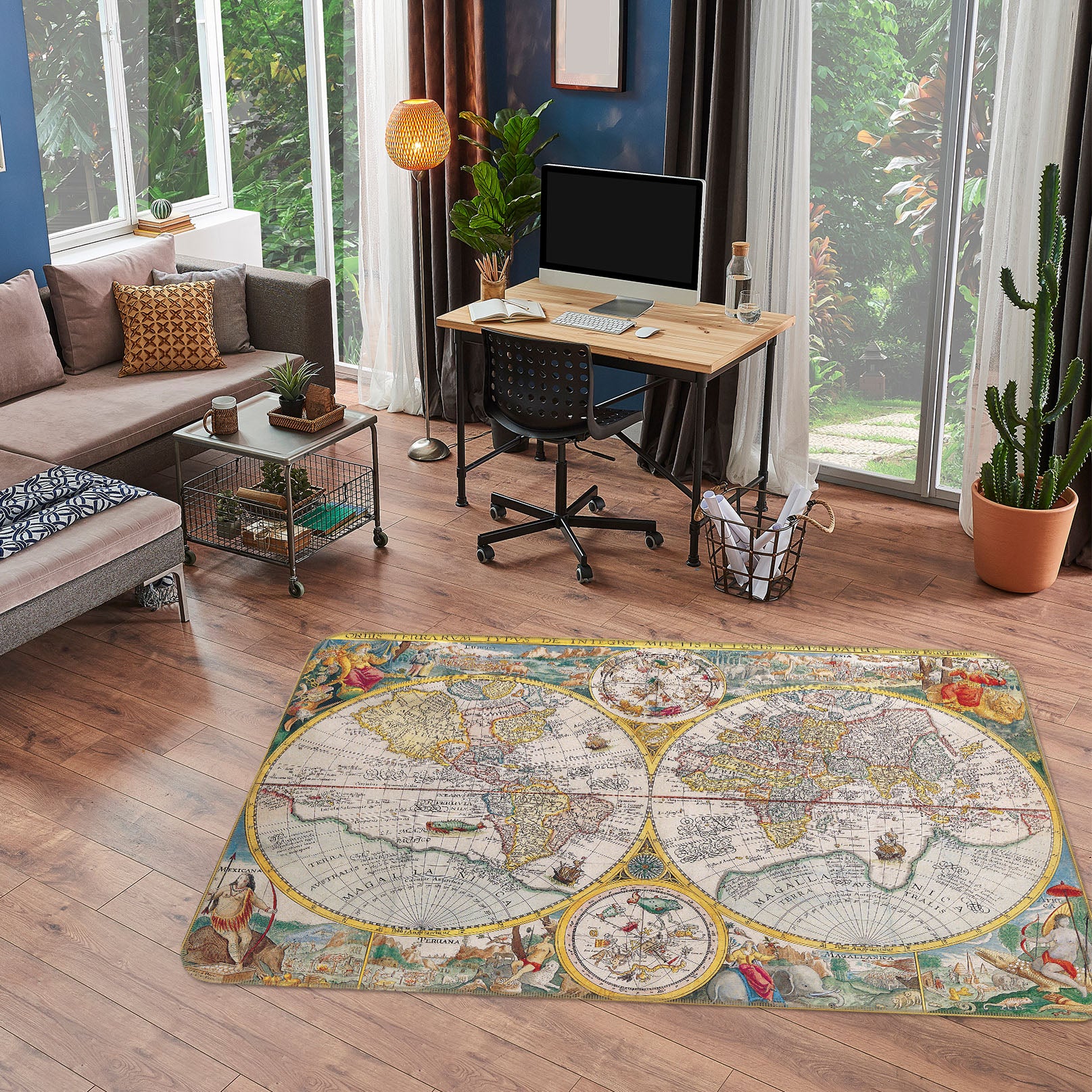 3D Map 36178 Non Slip Rug Mat