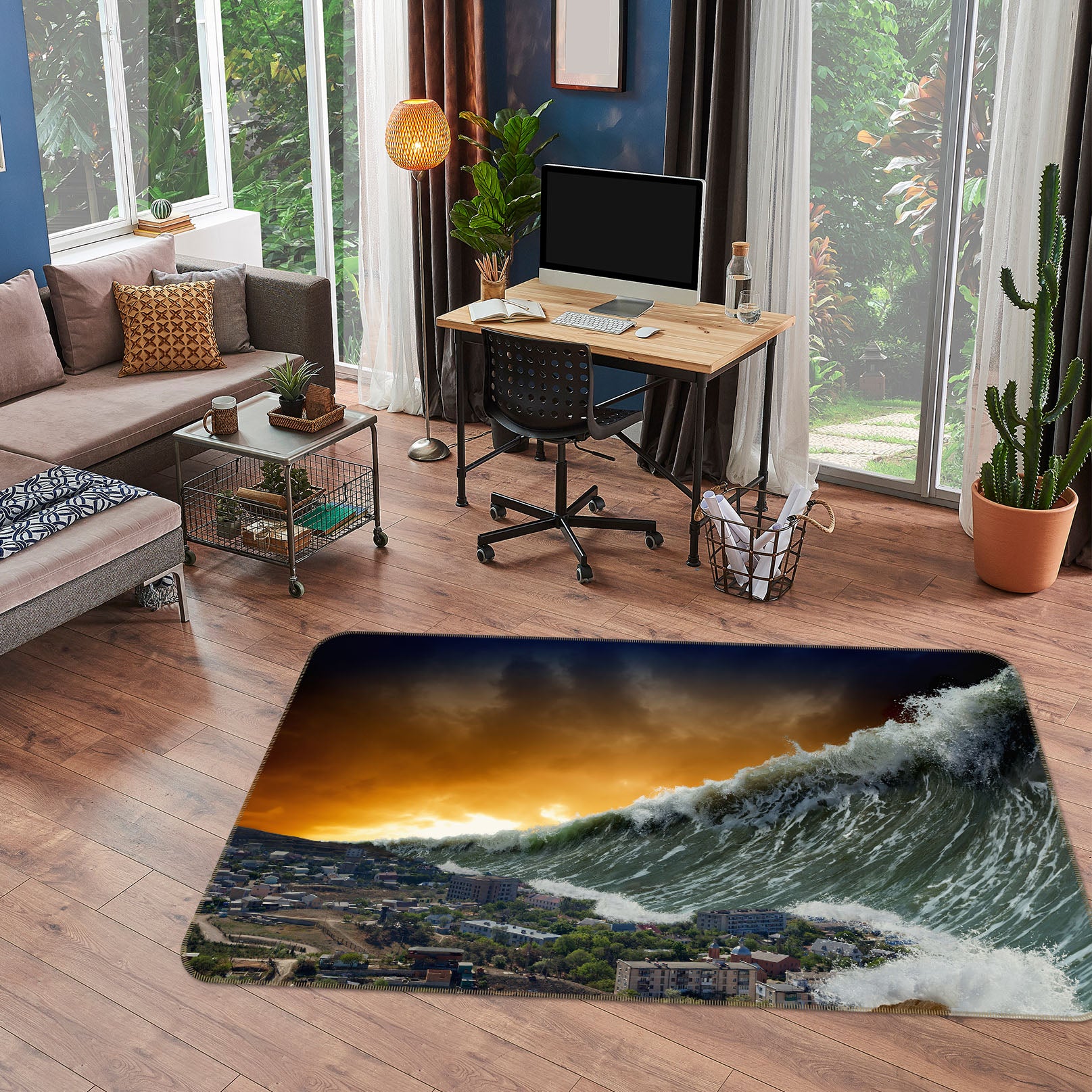 3D Waves 36020 Non Slip Rug Mat