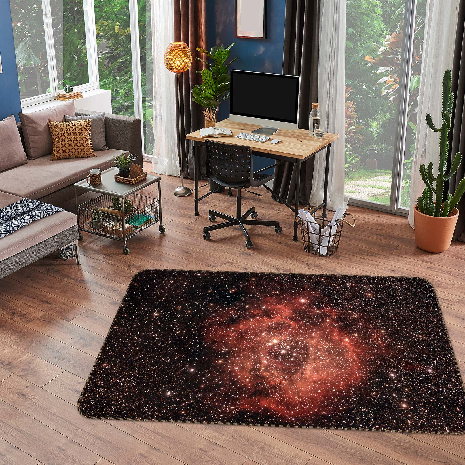3D Starry Sky 26214 Non Slip Rug Mat