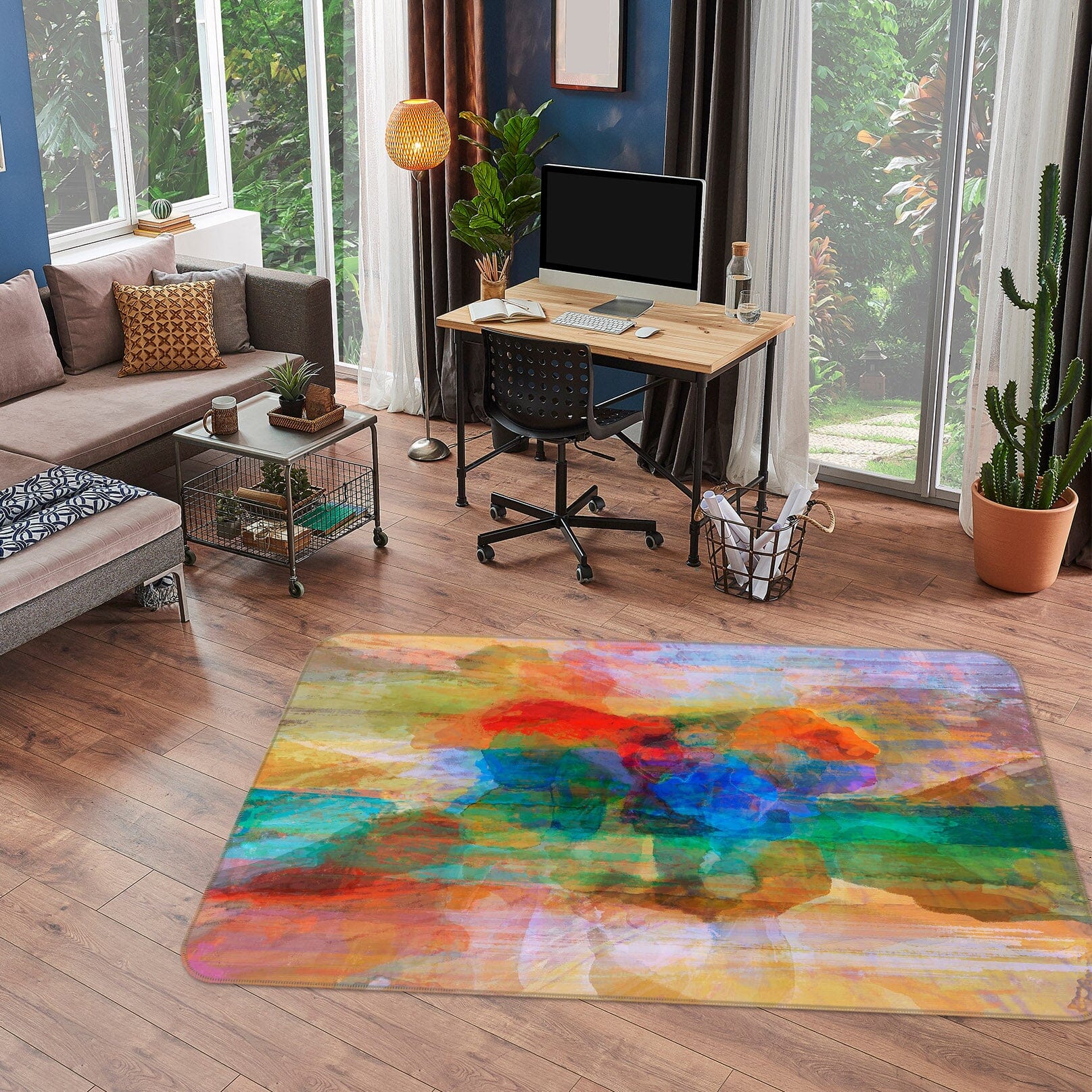 3D Beautiful Color 1036 Michael Tienhaara Rug Non Slip Rug Mat Mat AJ Creativity Home