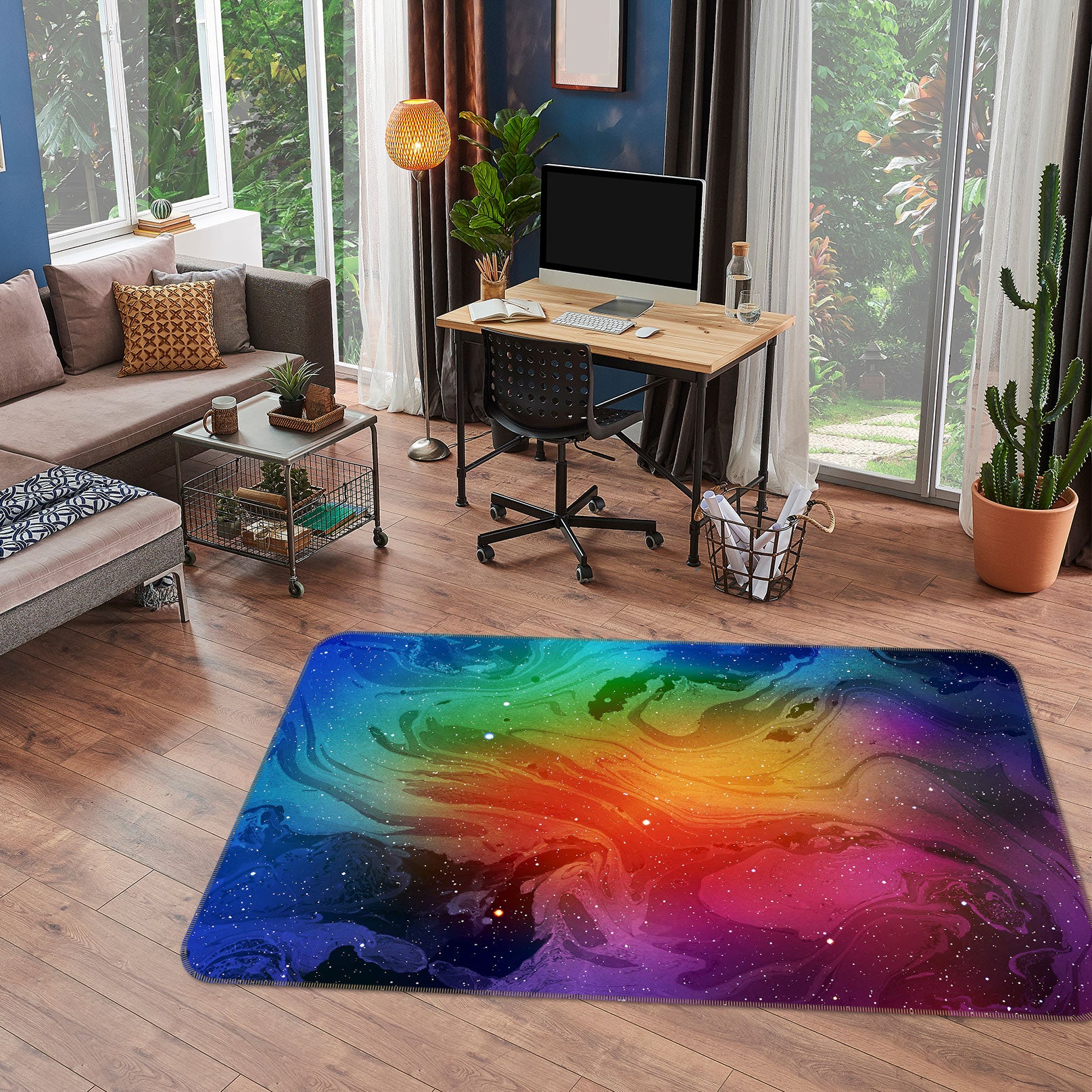 3D Colorful 26217 Non Slip Rug Mat