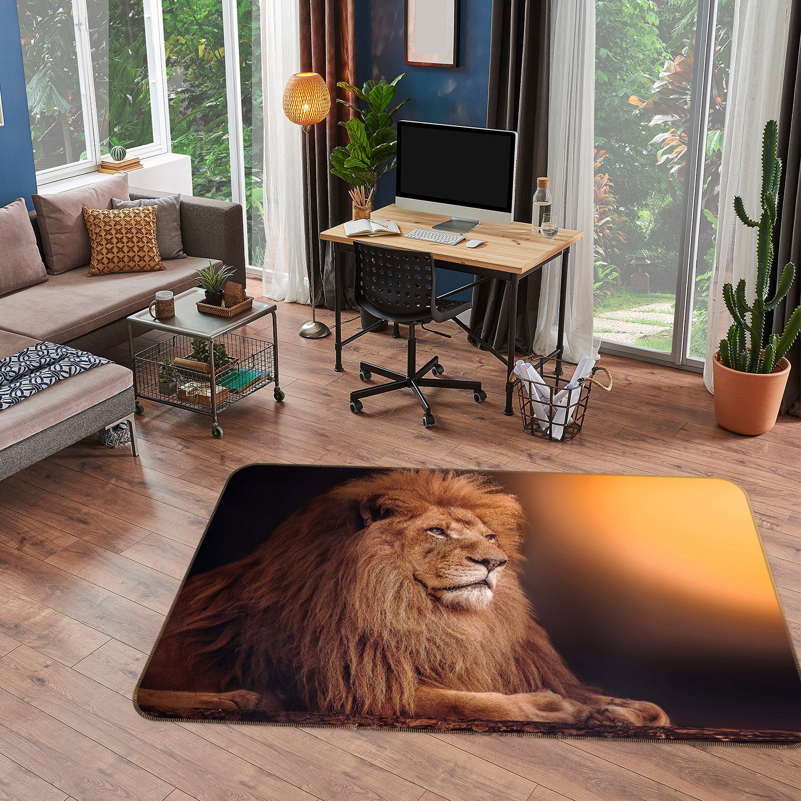 3D Lion 30029 Non Slip Rug Mat