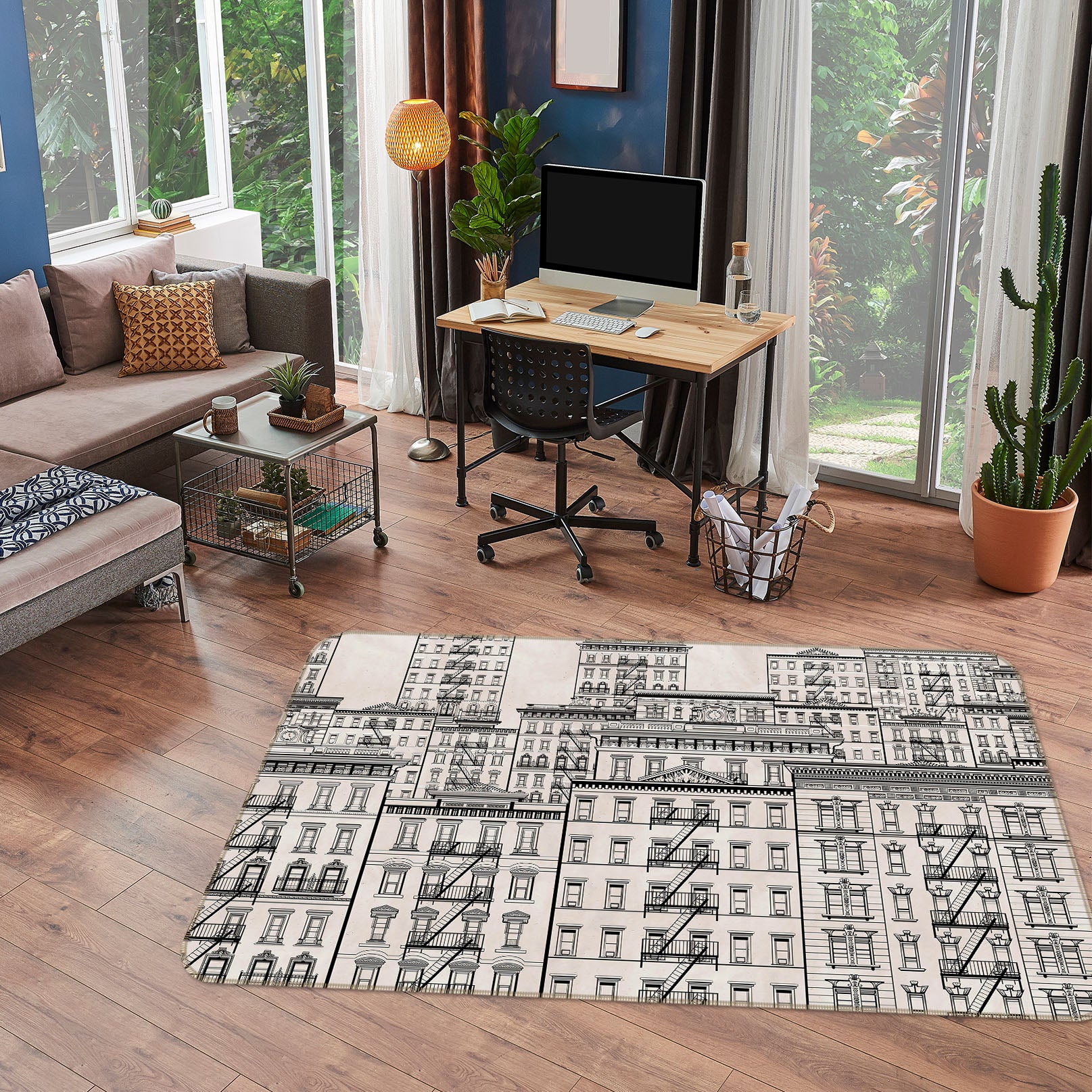 3D Building 34040 Non Slip Rug Mat