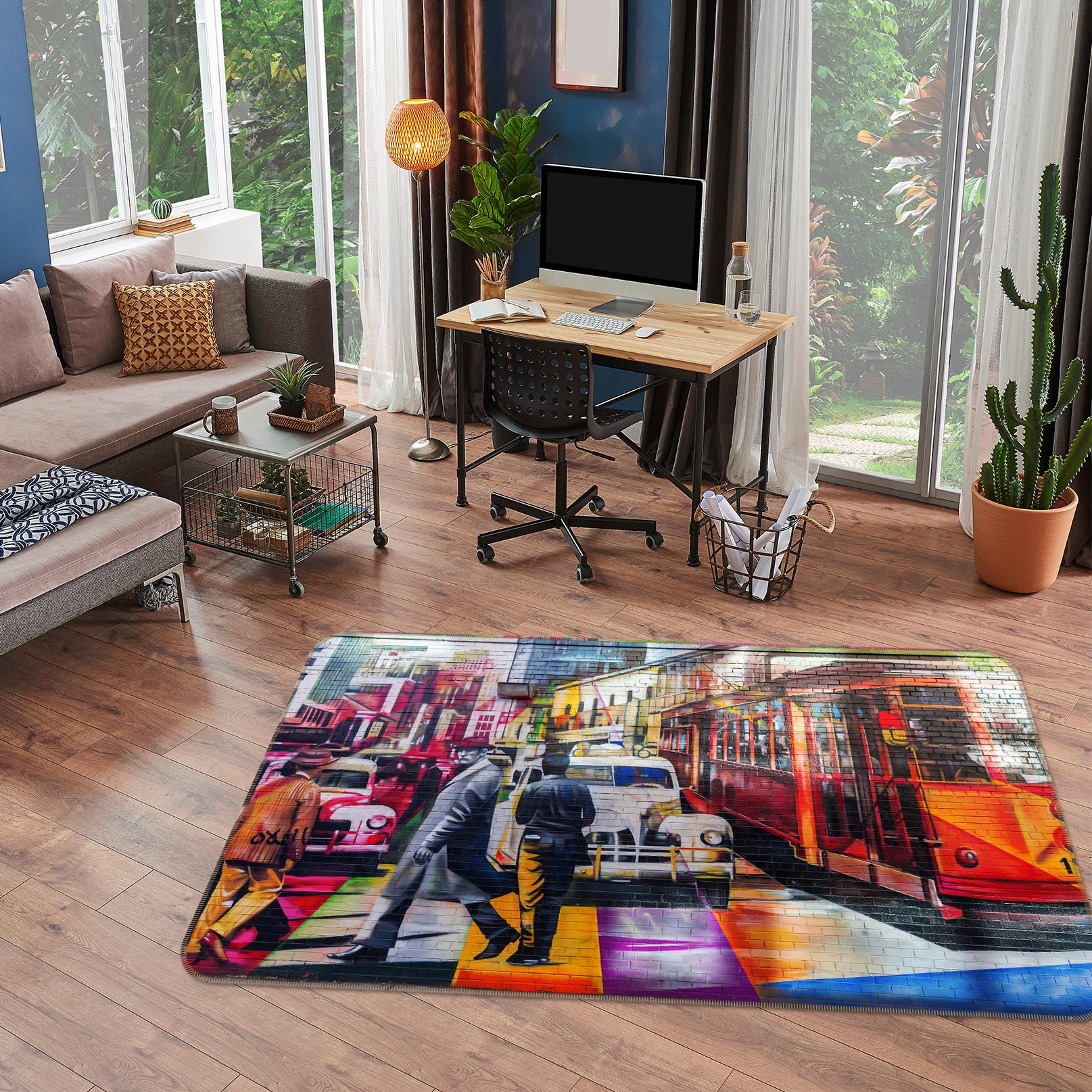 3D Bus Car 67202 Vehicle Non Slip Rug Mat