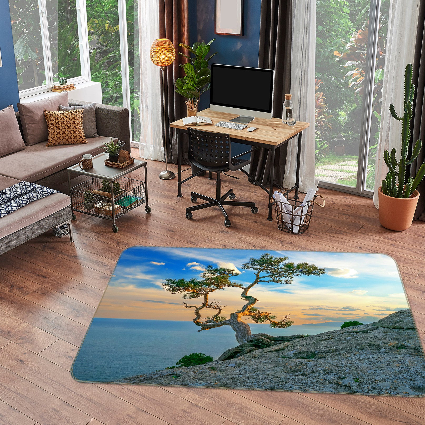 3D Trees 29154 Non Slip Rug Mat