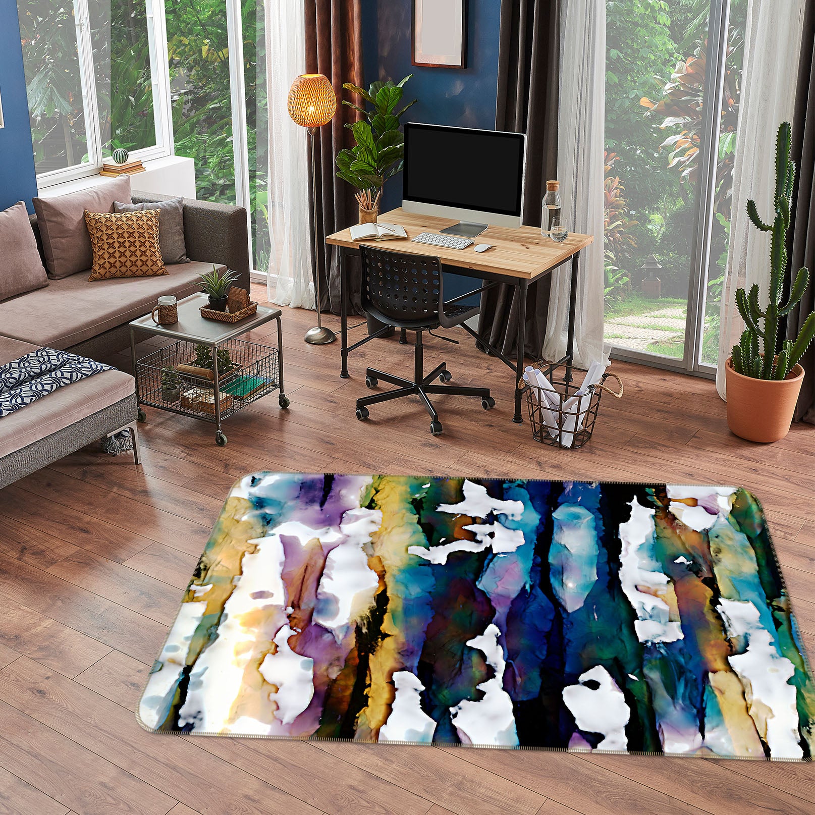 3D Pattern 27097 Non Slip Rug Mat