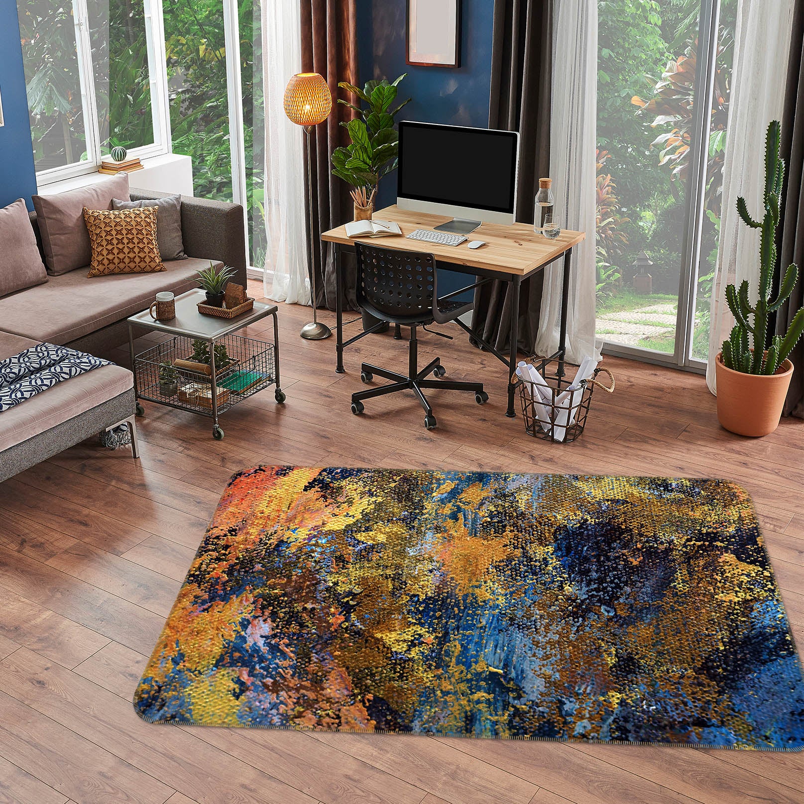 3D Pattern 30183 Non Slip Rug Mat