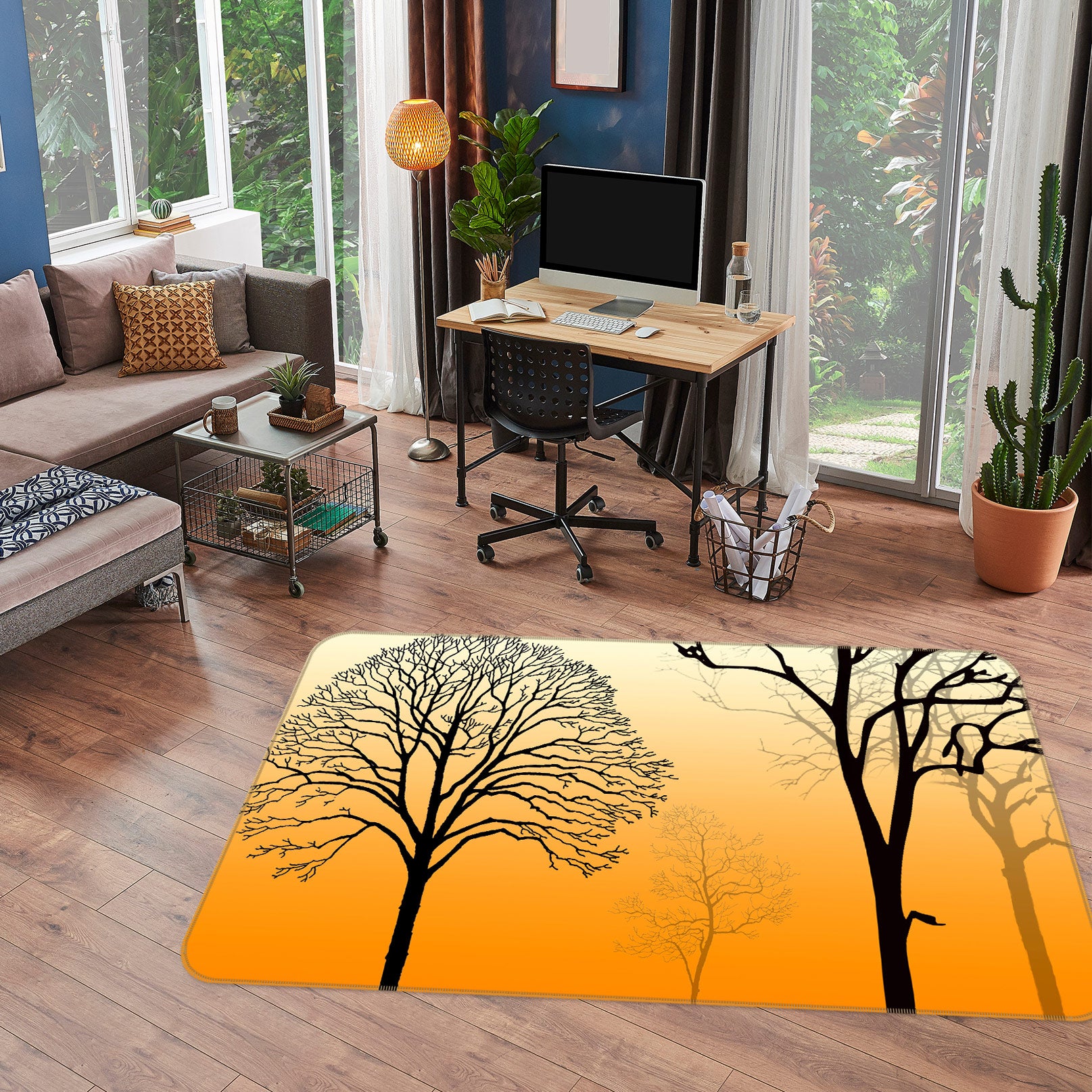 3D Trees 76024 Non Slip Rug Mat