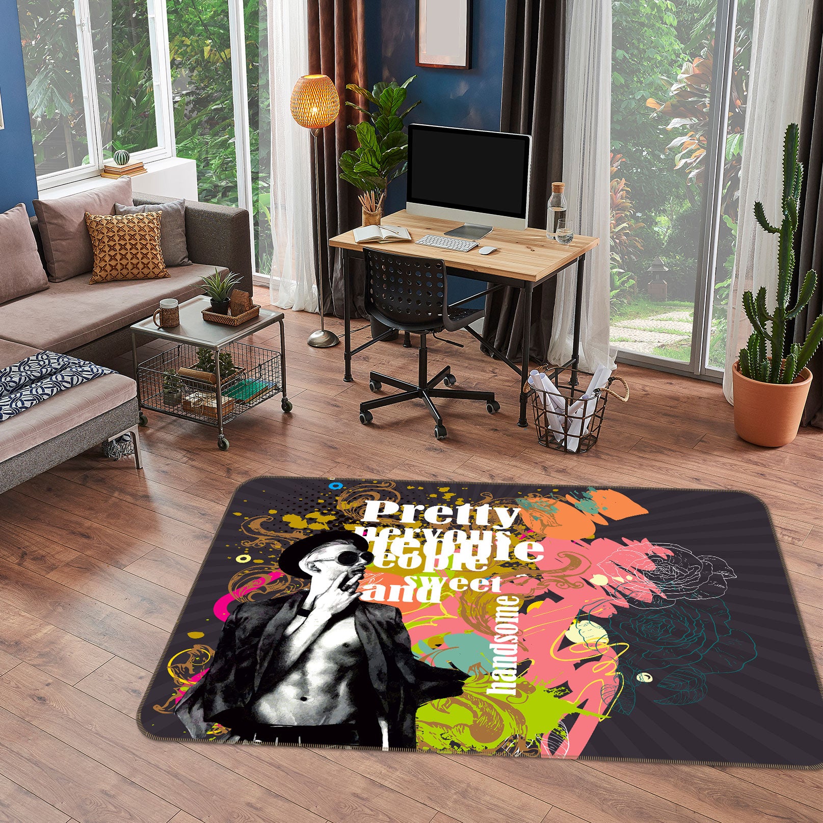 3D Color Man 77108 Non Slip Rug Mat