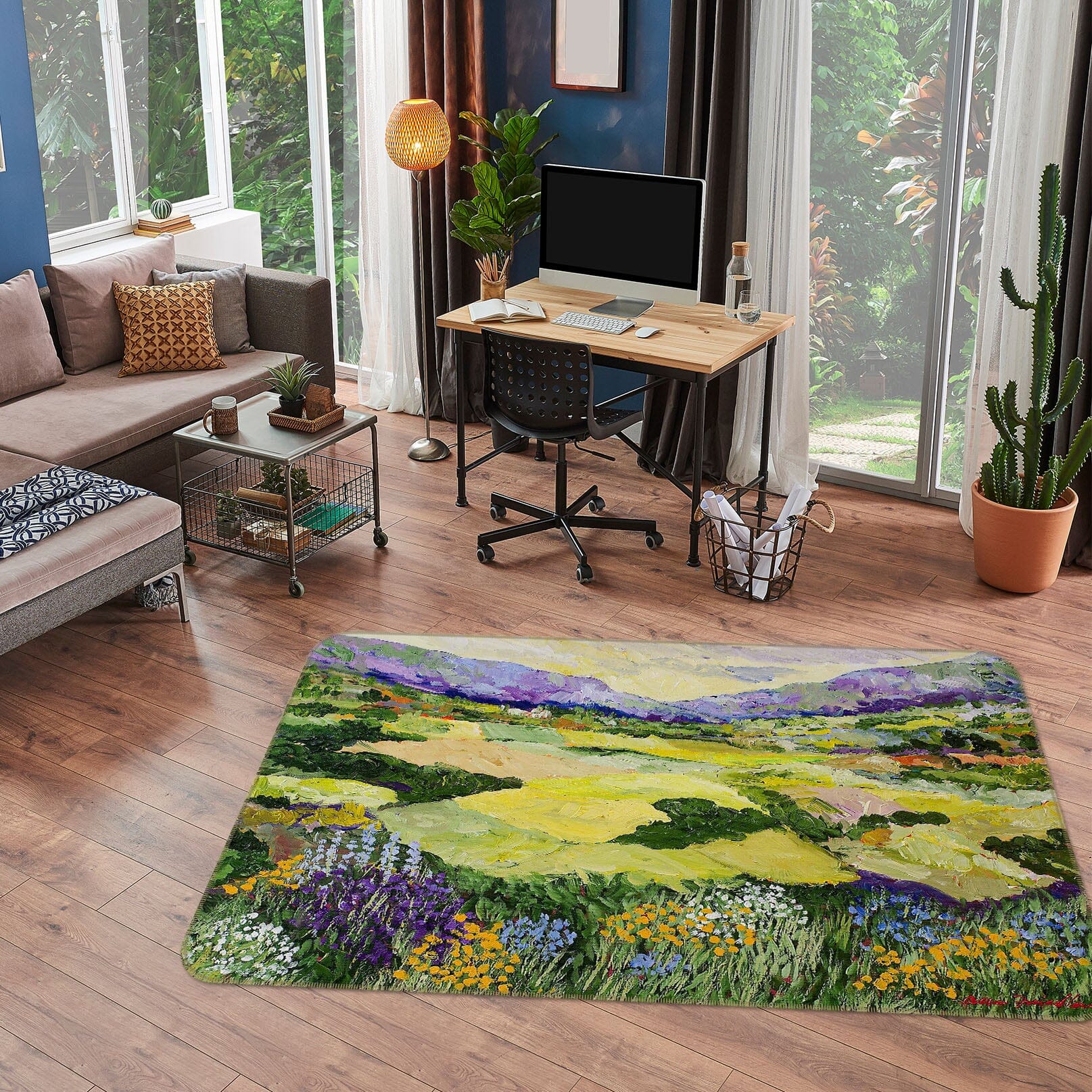 3D Golden Field 1041 Allan P. Friedlander Rug Non Slip Rug Mat Mat AJ Creativity Home