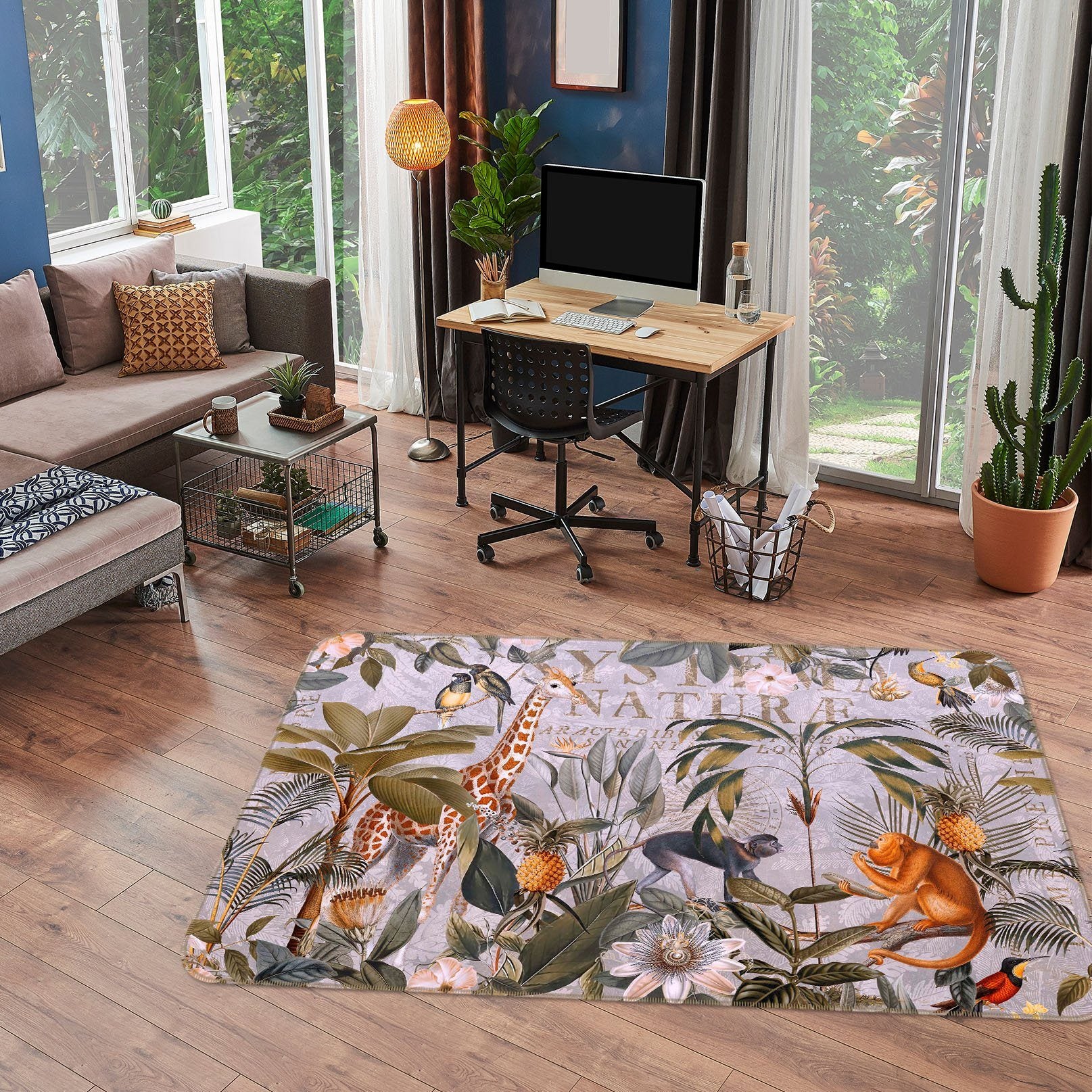 3D Animal Paradise 1038 Andrea haase Rug Non Slip Rug Mat Mat AJ Creativity Home