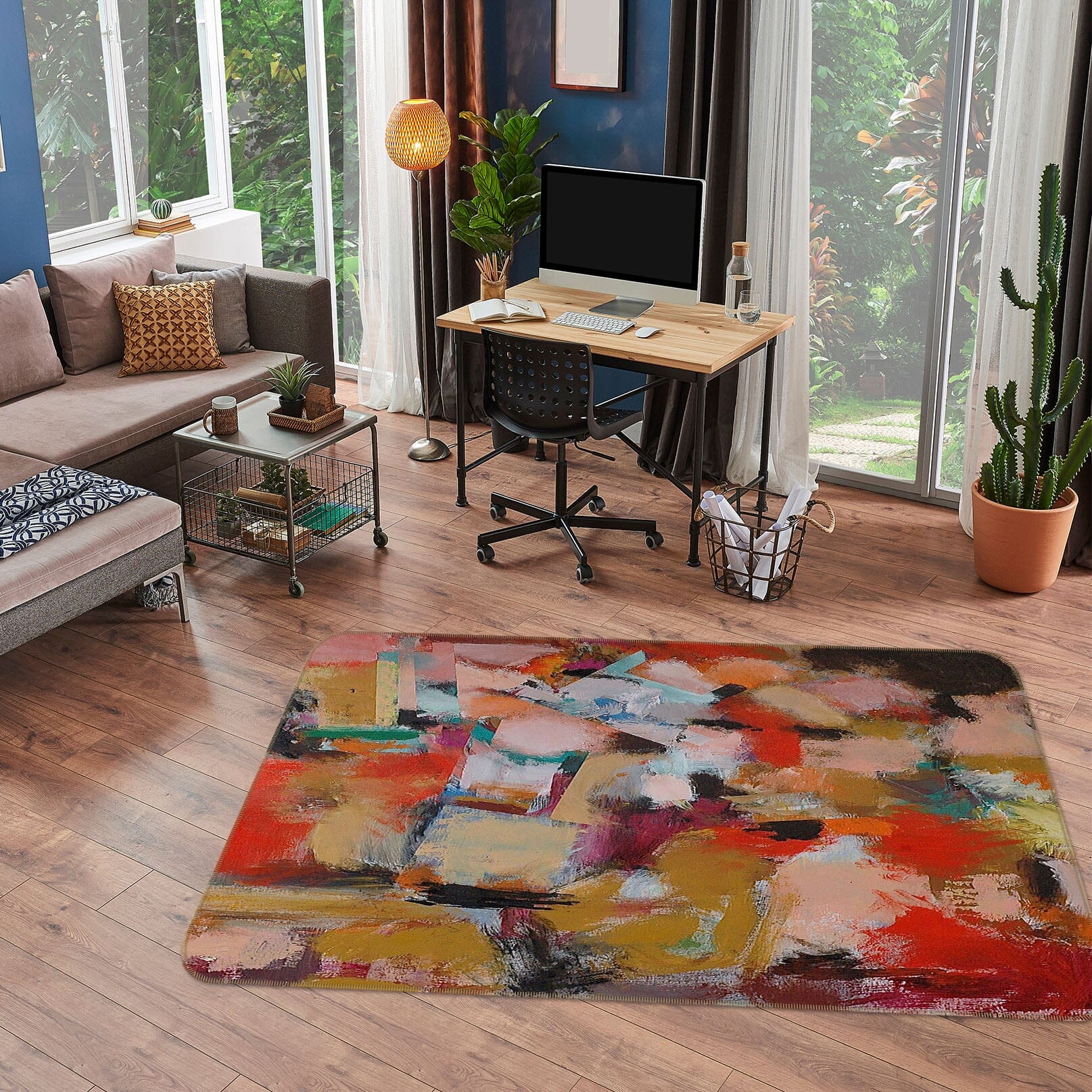 3D Color Graffiti 1015 Allan P. Friedlander Rug Non Slip Rug Mat Mat AJ Creativity Home