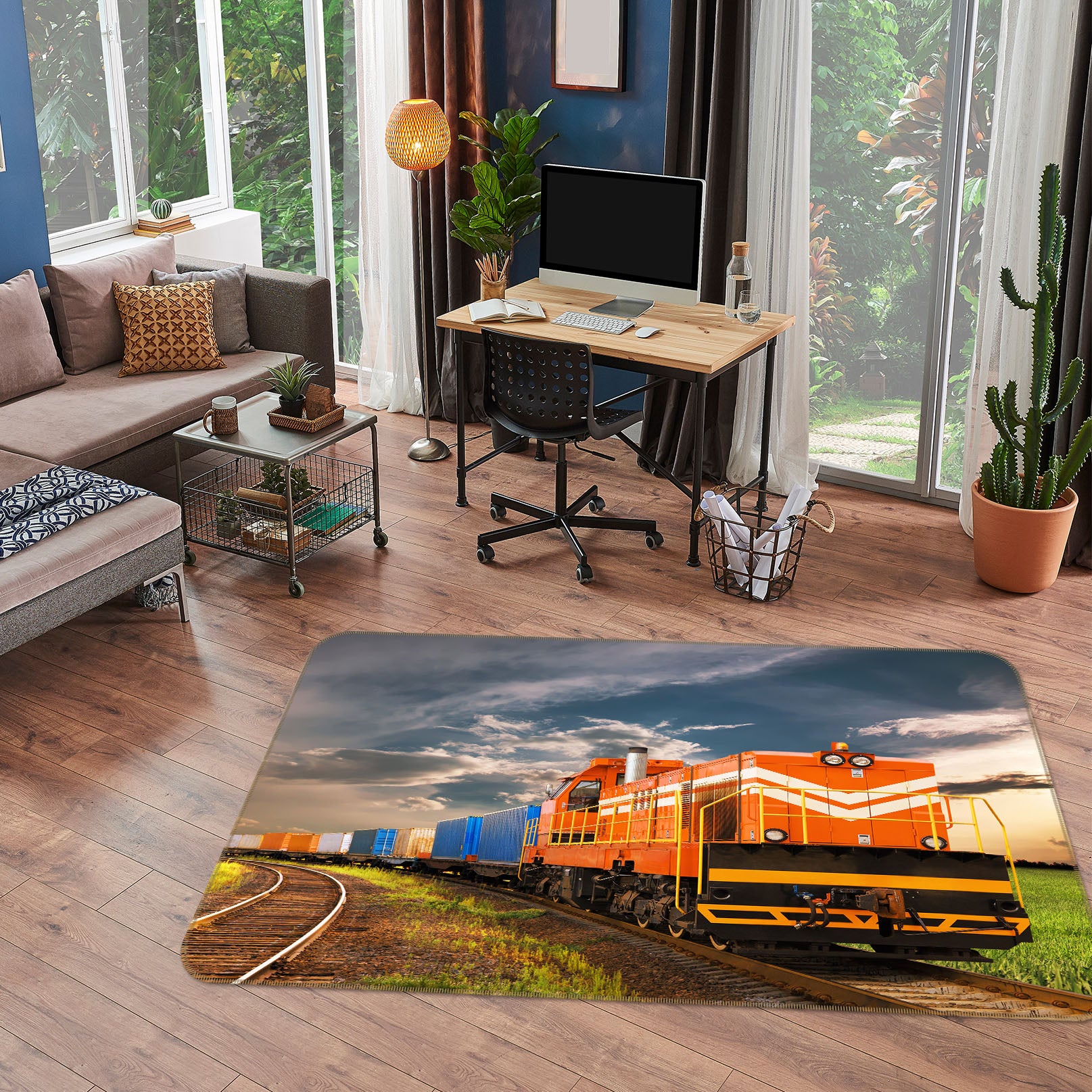 3D Train 68092 Vehicle Non Slip Rug Mat