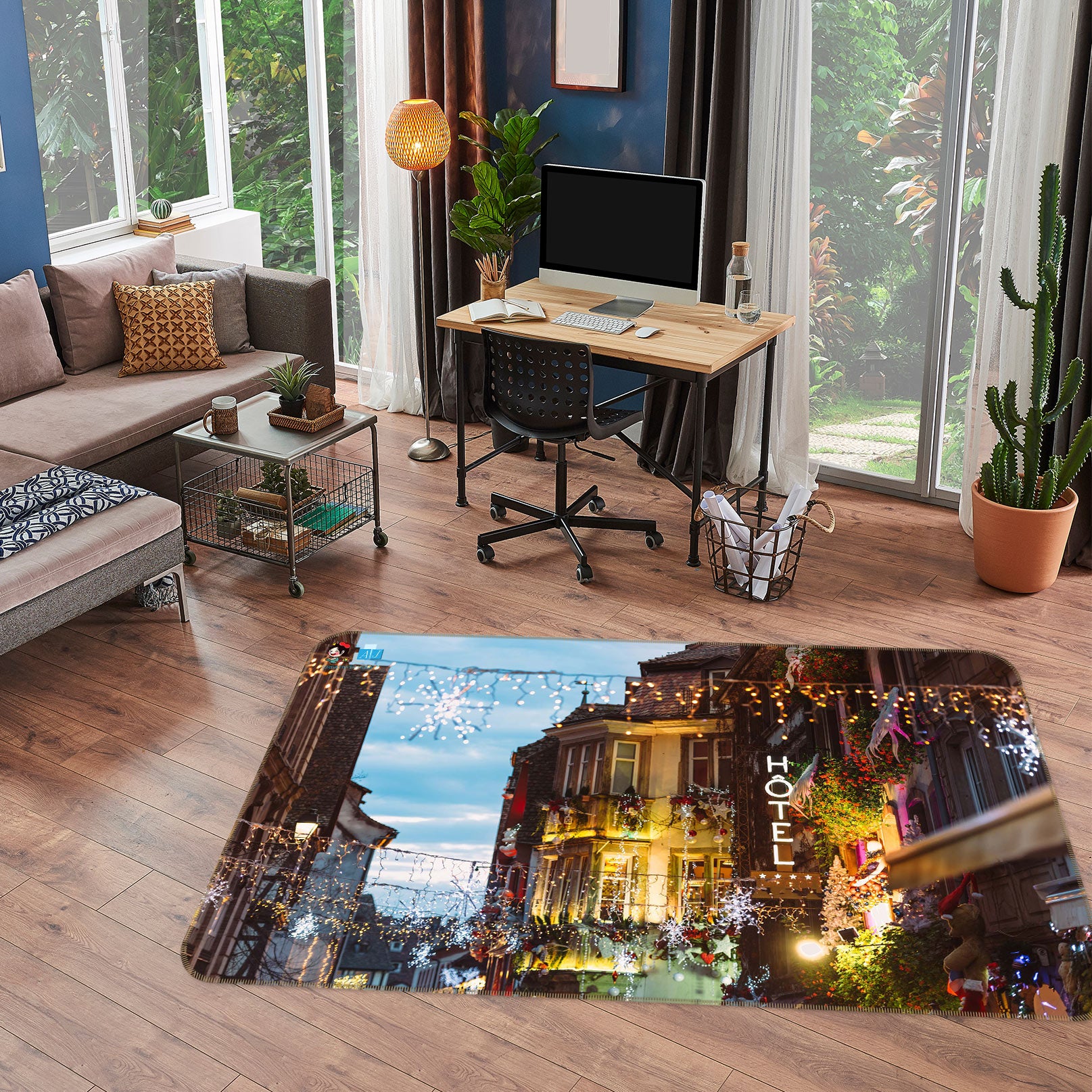 3D House 54233 Christmas Non Slip Rug Mat Xmas