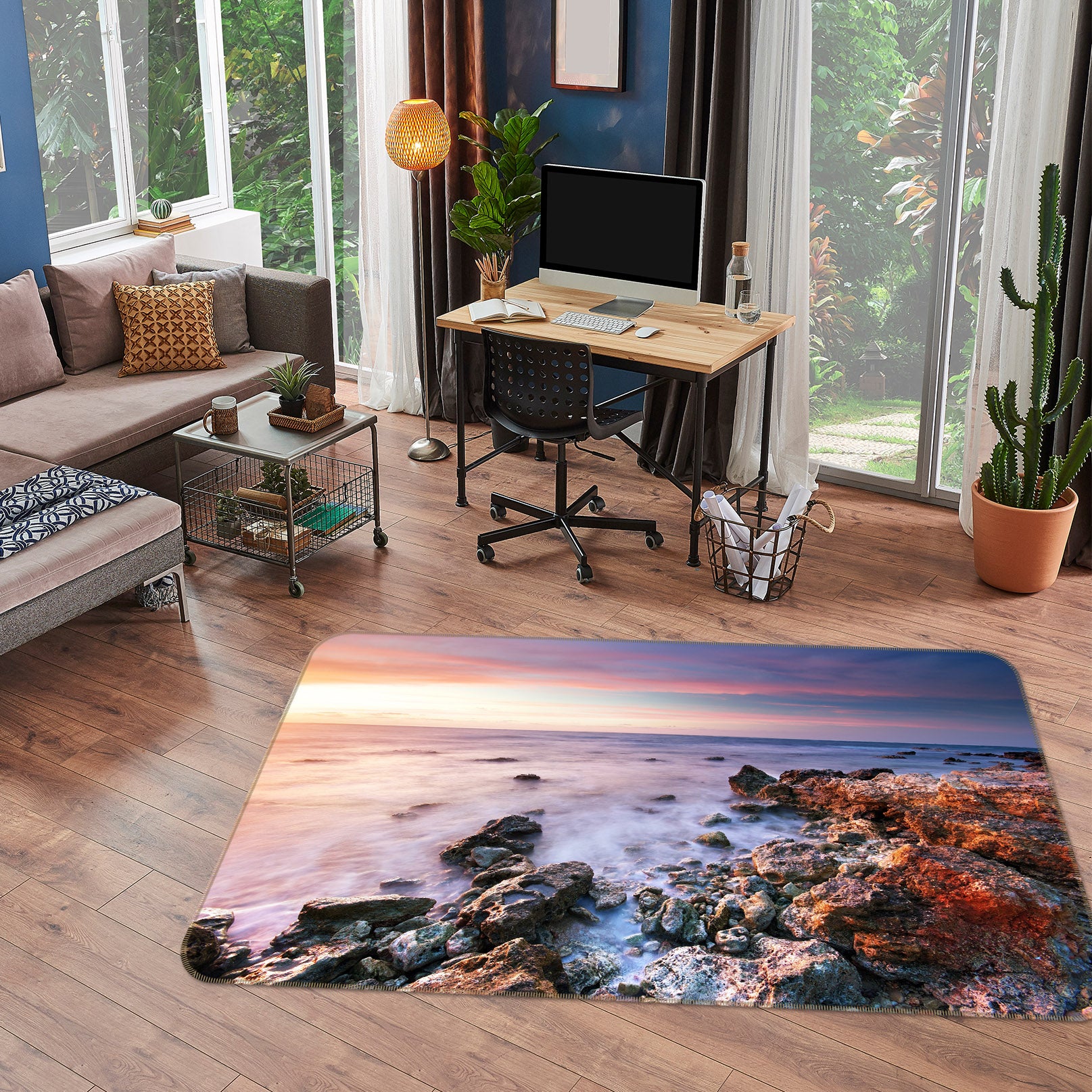 3D Sea Stone 29160 Non Slip Rug Mat