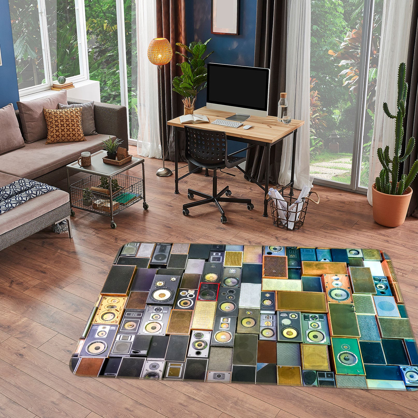 3D Sound Pattern 35024 Non Slip Rug Mat