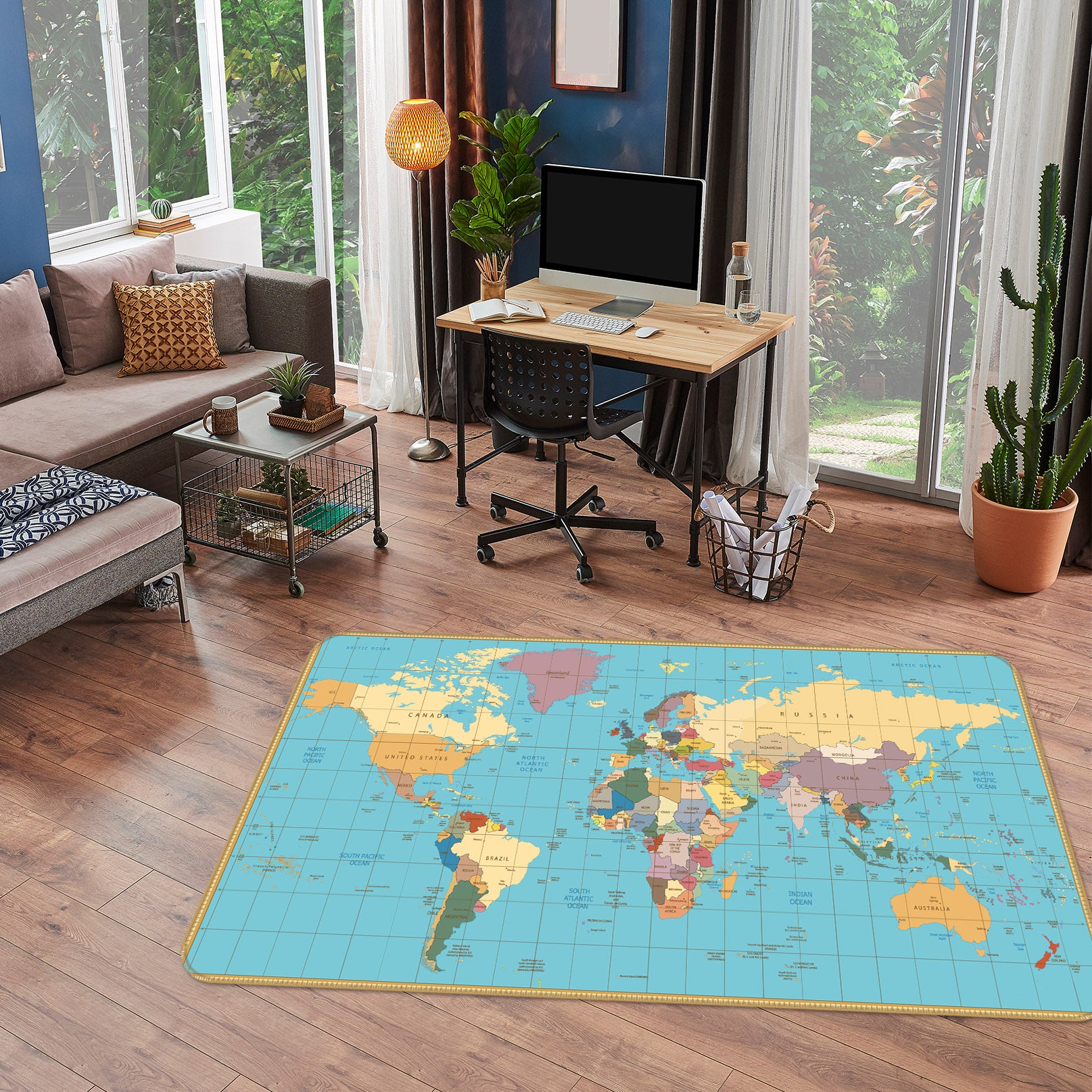 3D Map 36061 Non Slip Rug Mat