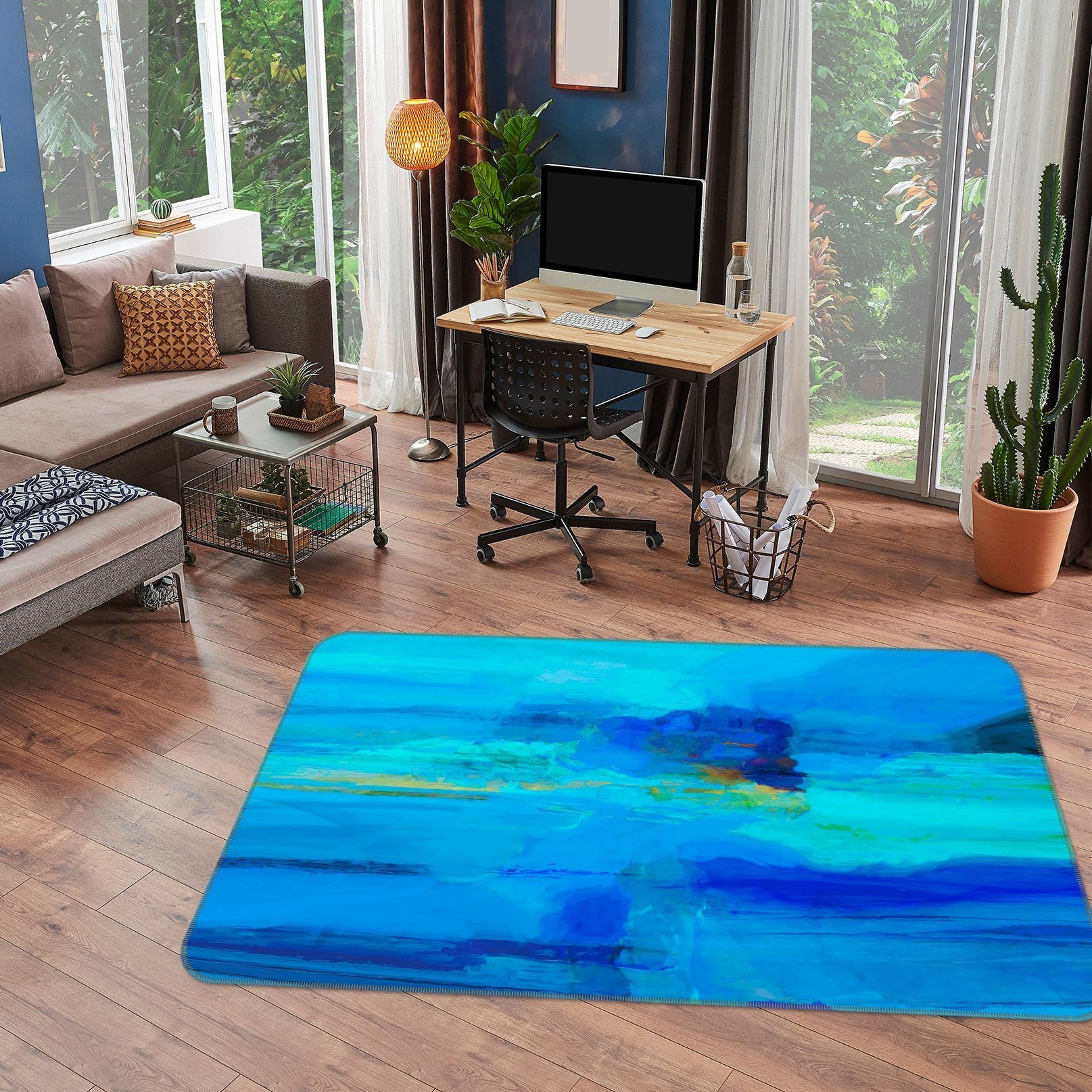 3D Blue Sea 1013 Michael Tienhaara Rug Non Slip Rug Mat Mat AJ Creativity Home