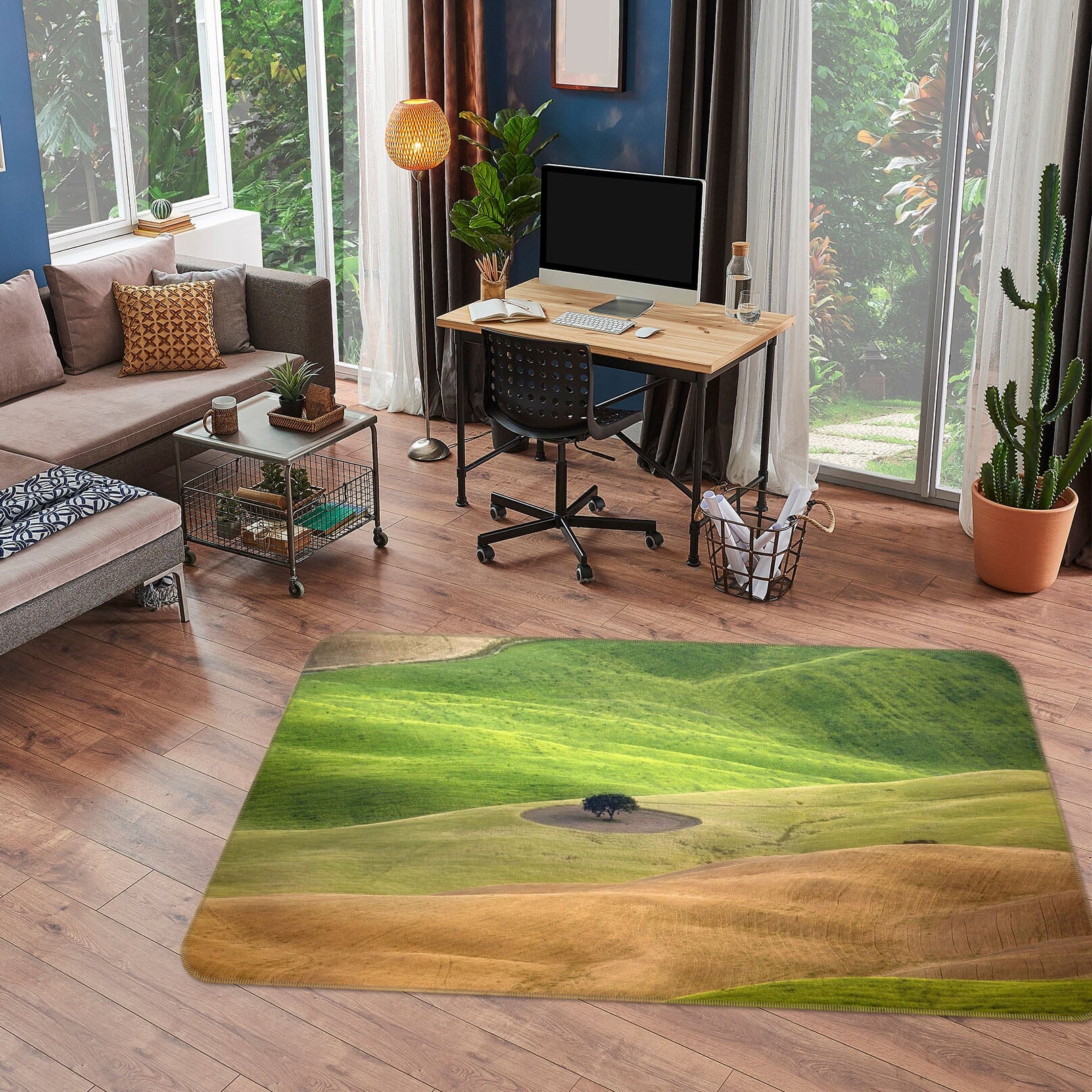 3D Green Grassland 1144 Marco Carmassi Rug Non Slip Rug Mat Mat AJ Creativity Home