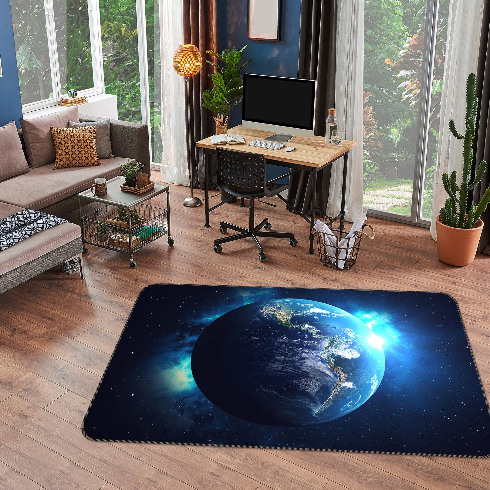 3D Earth 30168 Non Slip Rug Mat