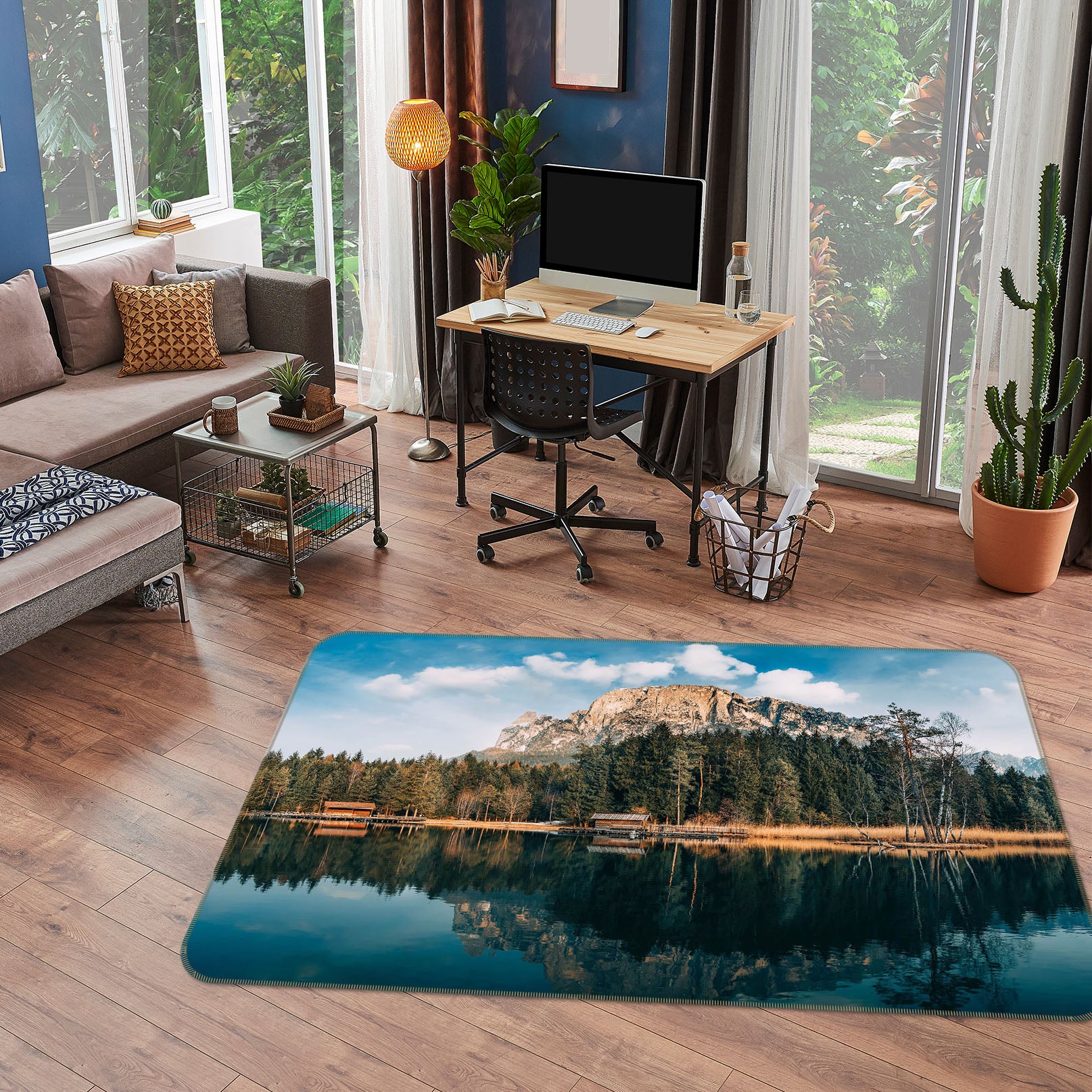 3D Lake Forest 35205 Non Slip Rug Mat