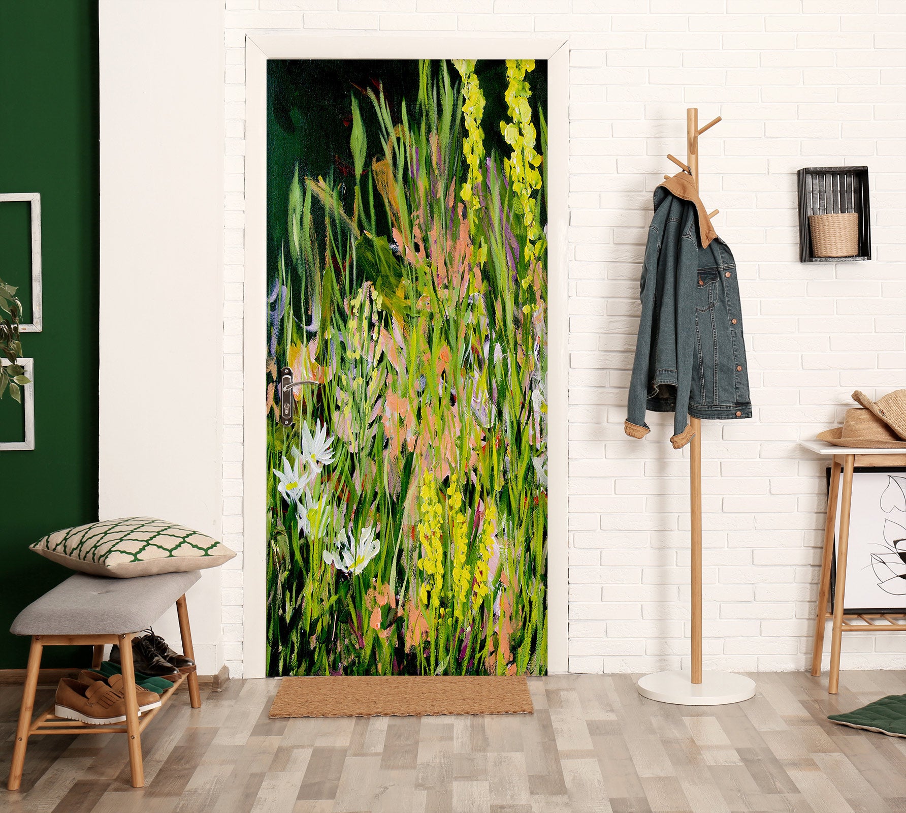 3D Grass Flowers 93146 Allan P. Friedlander Door Mural