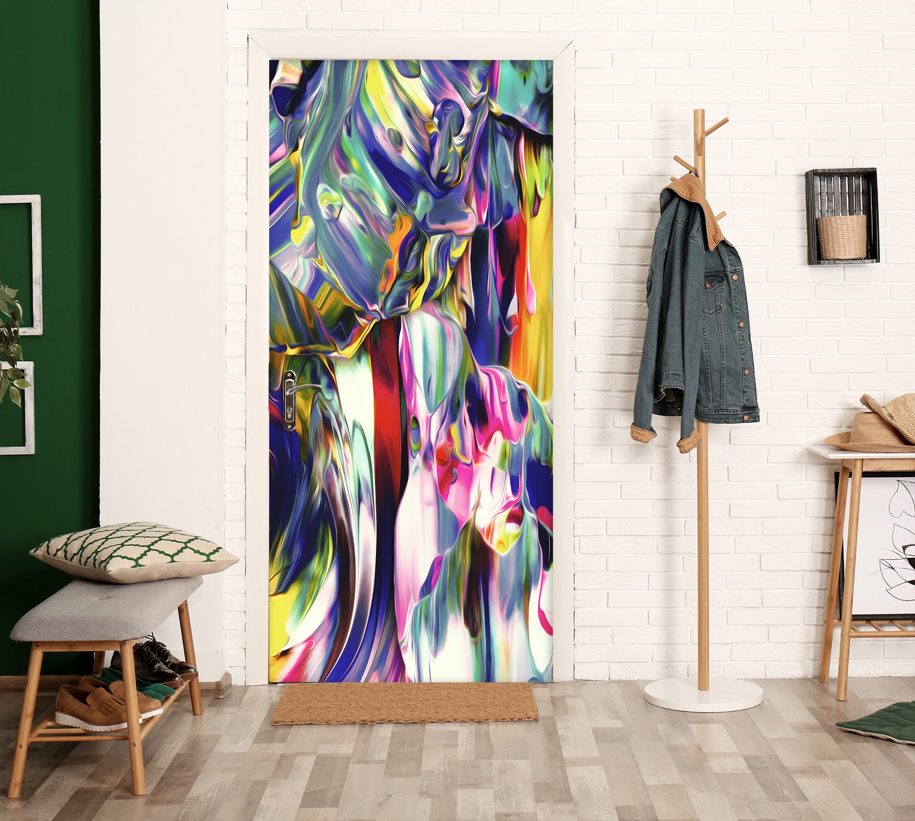 3D Colorful 24219 Door Mural