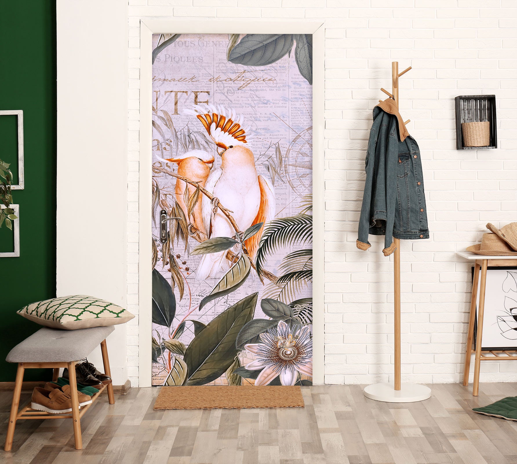 3D Parrot Grove 11948 Andrea Haase Door Mural