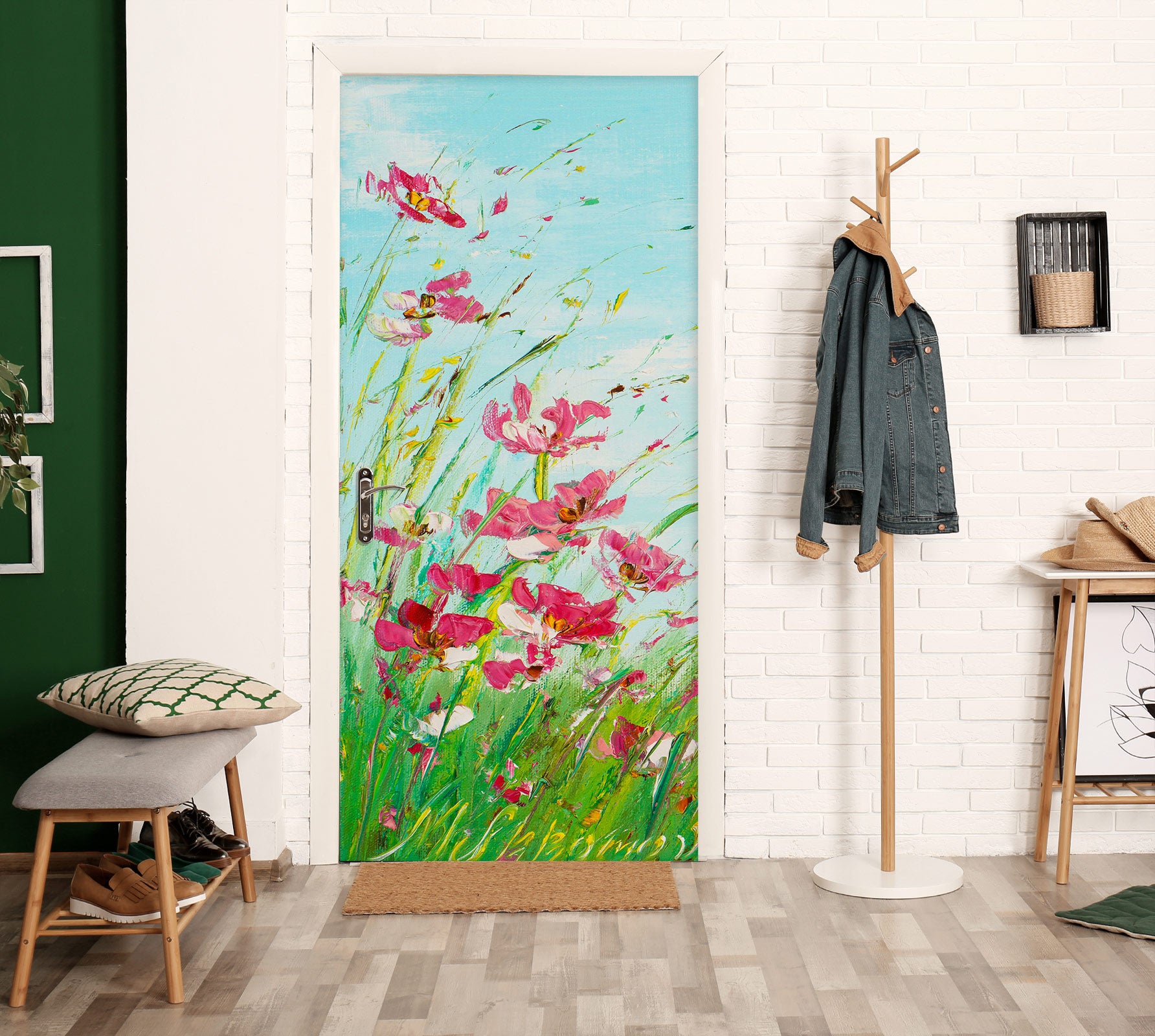 3D Garden Grass 3210 Skromova Marina Door Mural