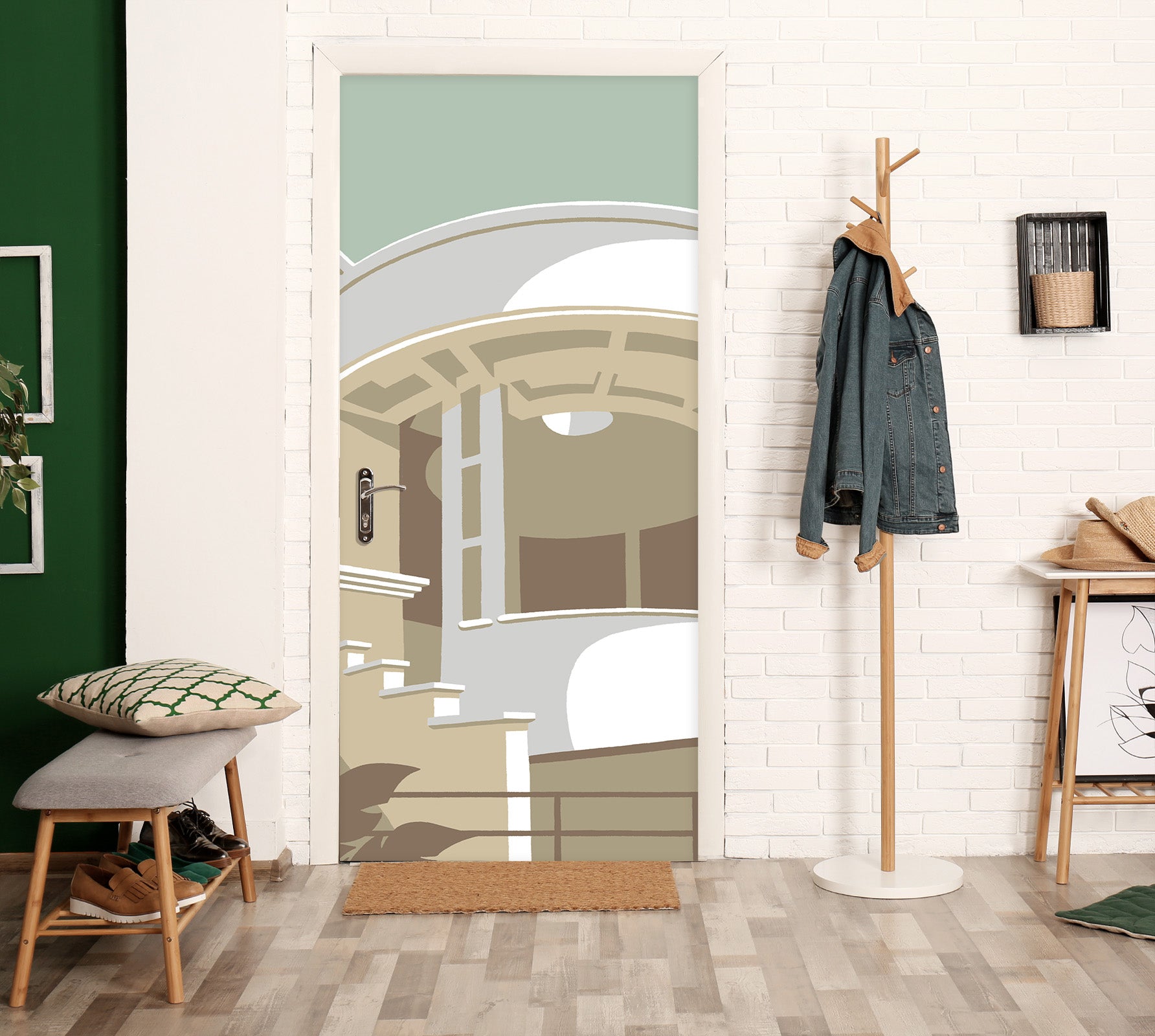 3D Building Door 9289 Steve Read Door Mural