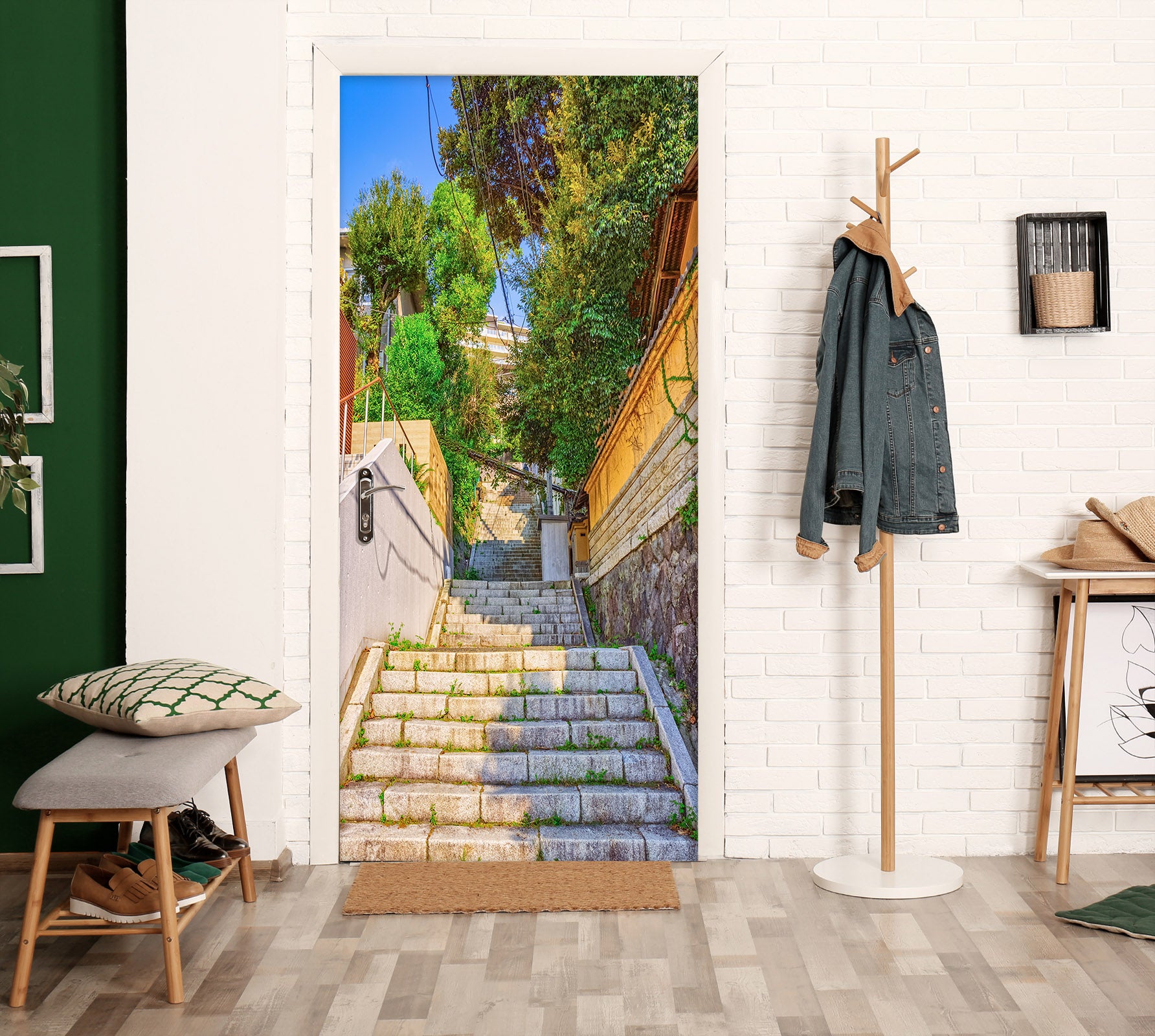 3D Township Stairs 22086 Door Mural