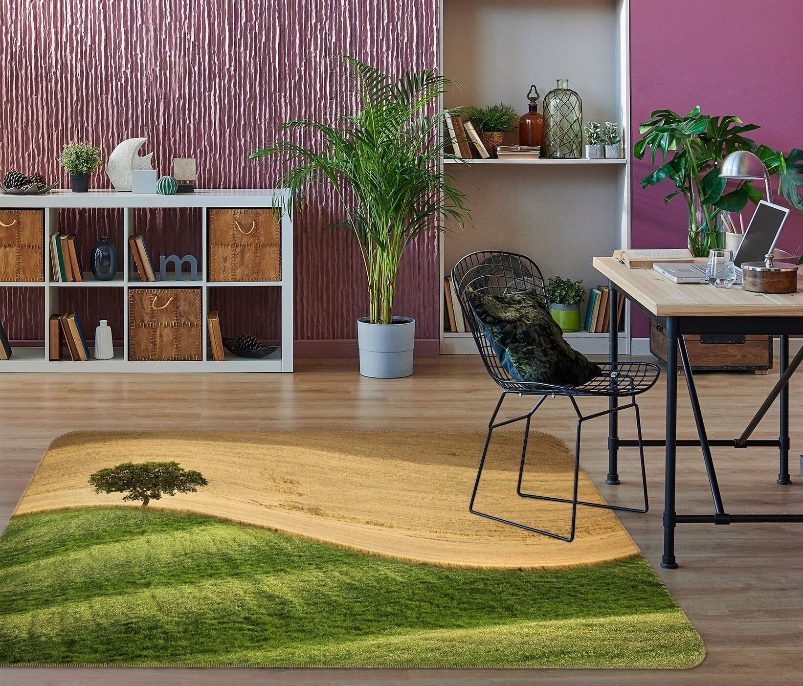 3D Meadow Tree 1152 Marco Carmassi Rug Non Slip Rug Mat Mat AJ Creativity Home