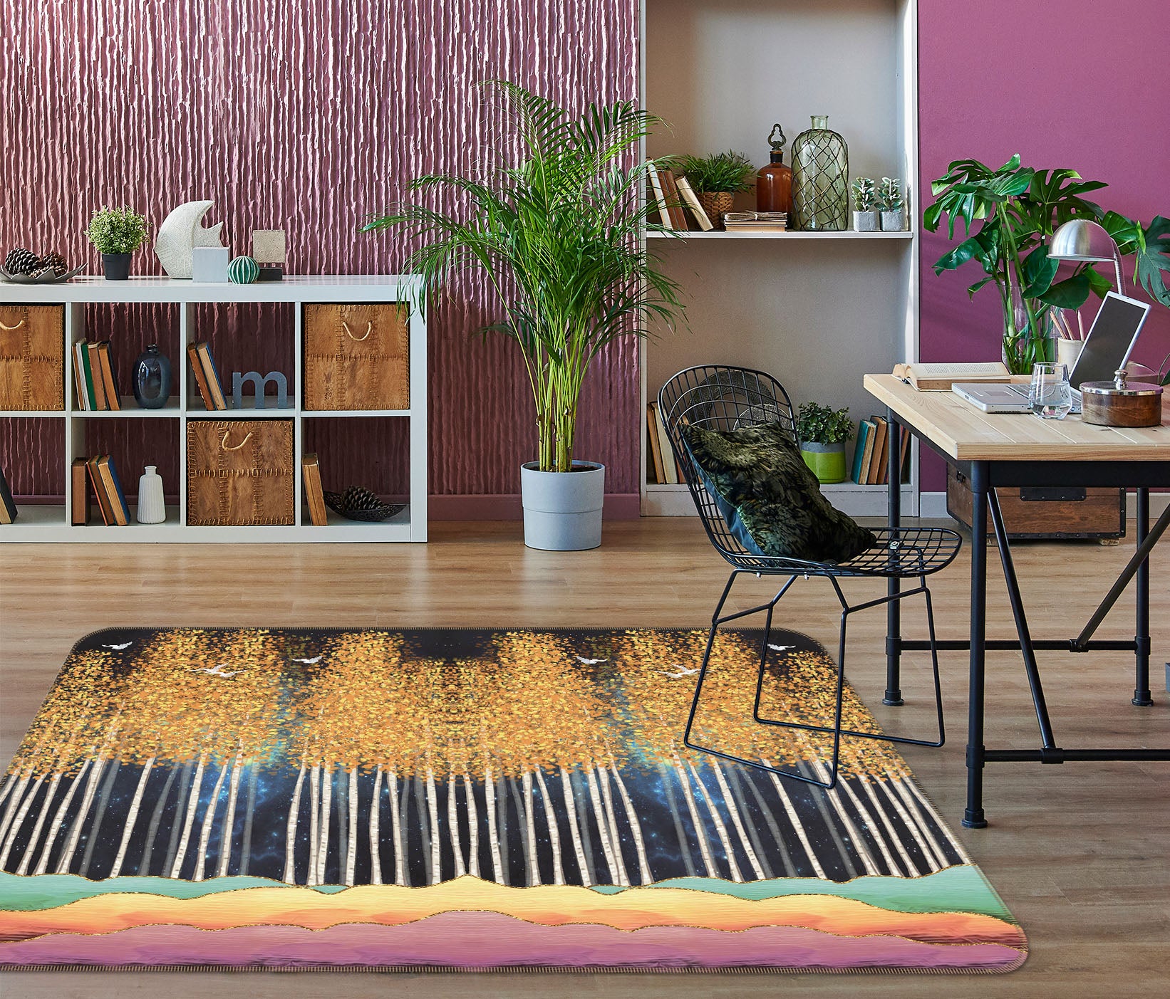 3D Forest 34008 Non Slip Rug Mat
