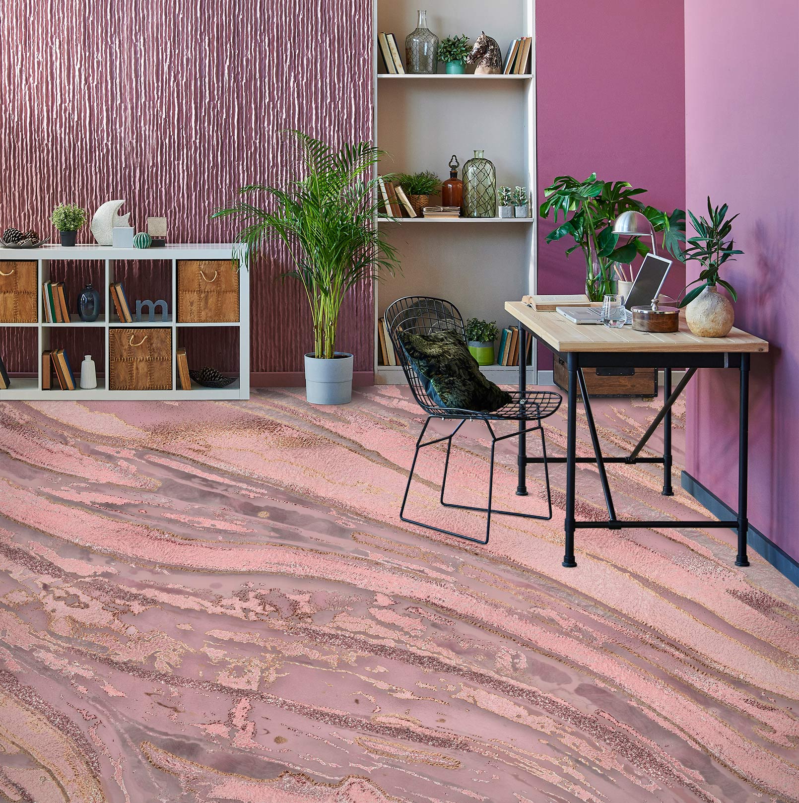 3D Pink Texture 102130 Andrea Haase Floor Mural