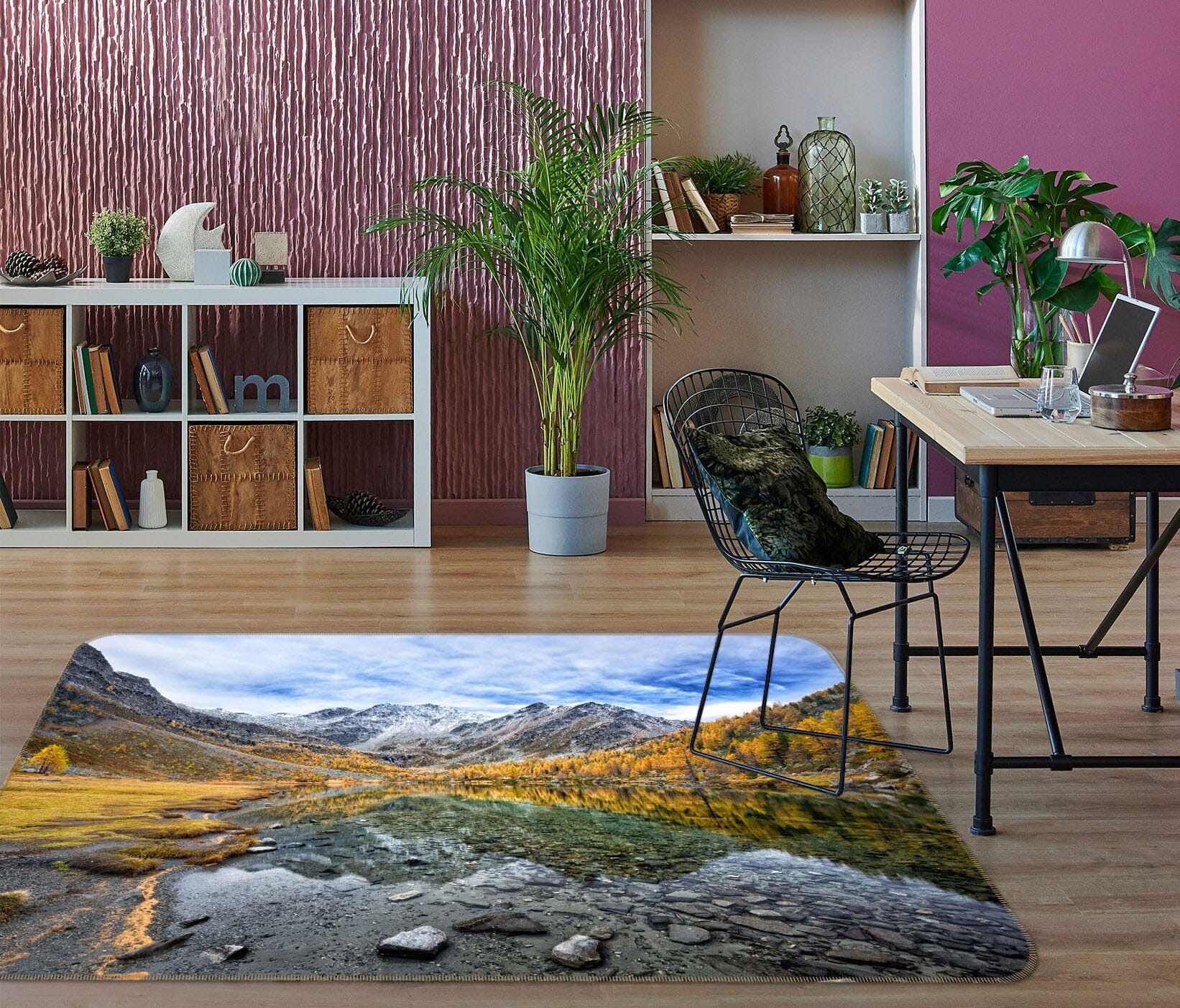 3D Forest River 1057 Marco Carmassi Rug Non Slip Rug Mat Mat AJ Creativity Home