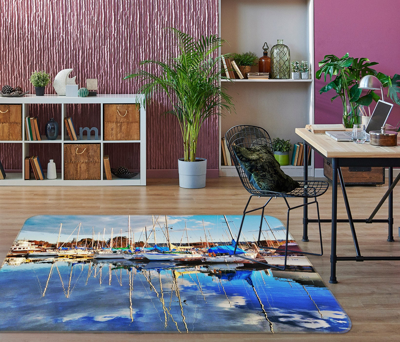 3D Vessel Water Reflection 42059 Vehicle Non Slip Rug Mat