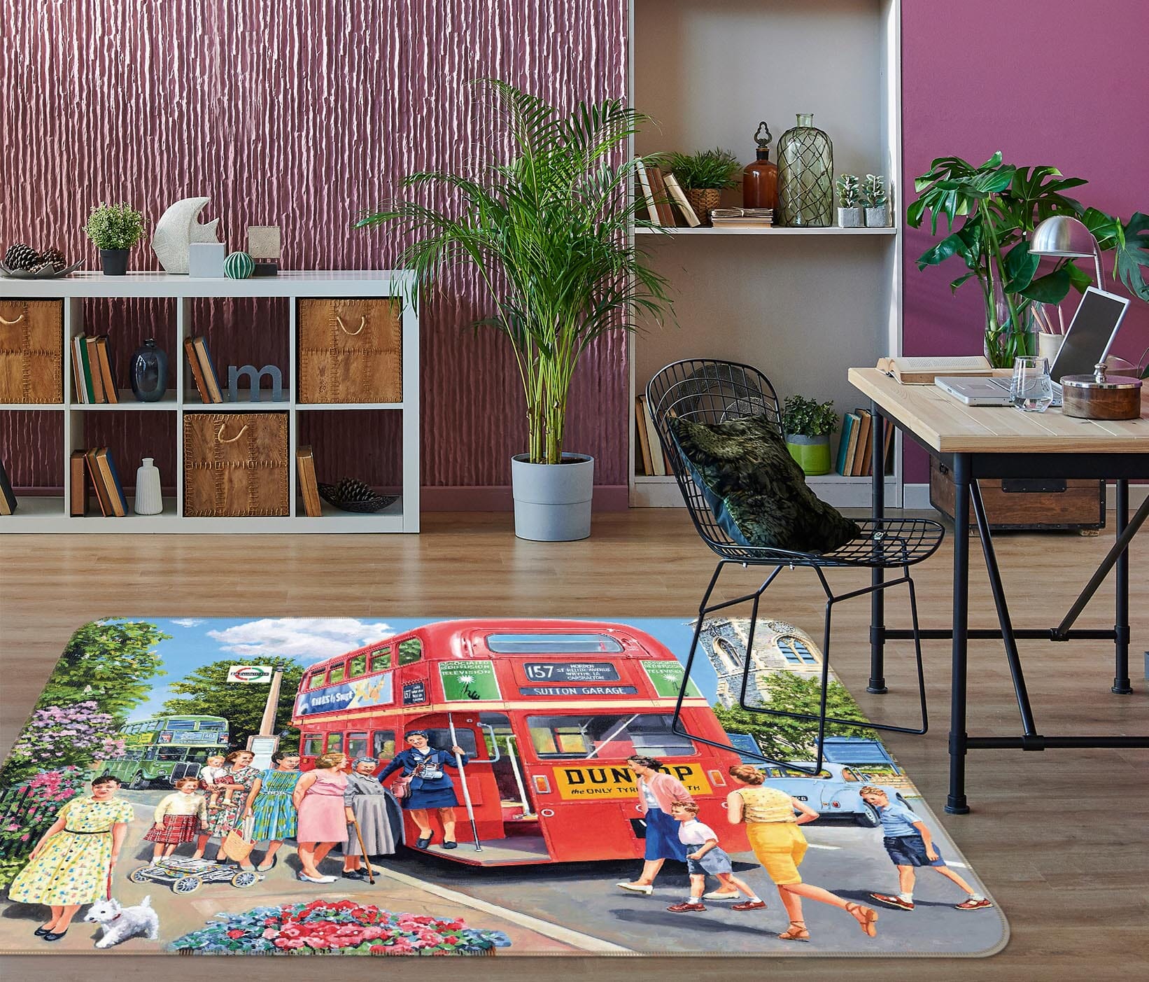 3D The Bus Conductress 1108 Trevor Mitchell Rug Non Slip Rug Mat Mat AJ Creativity Home