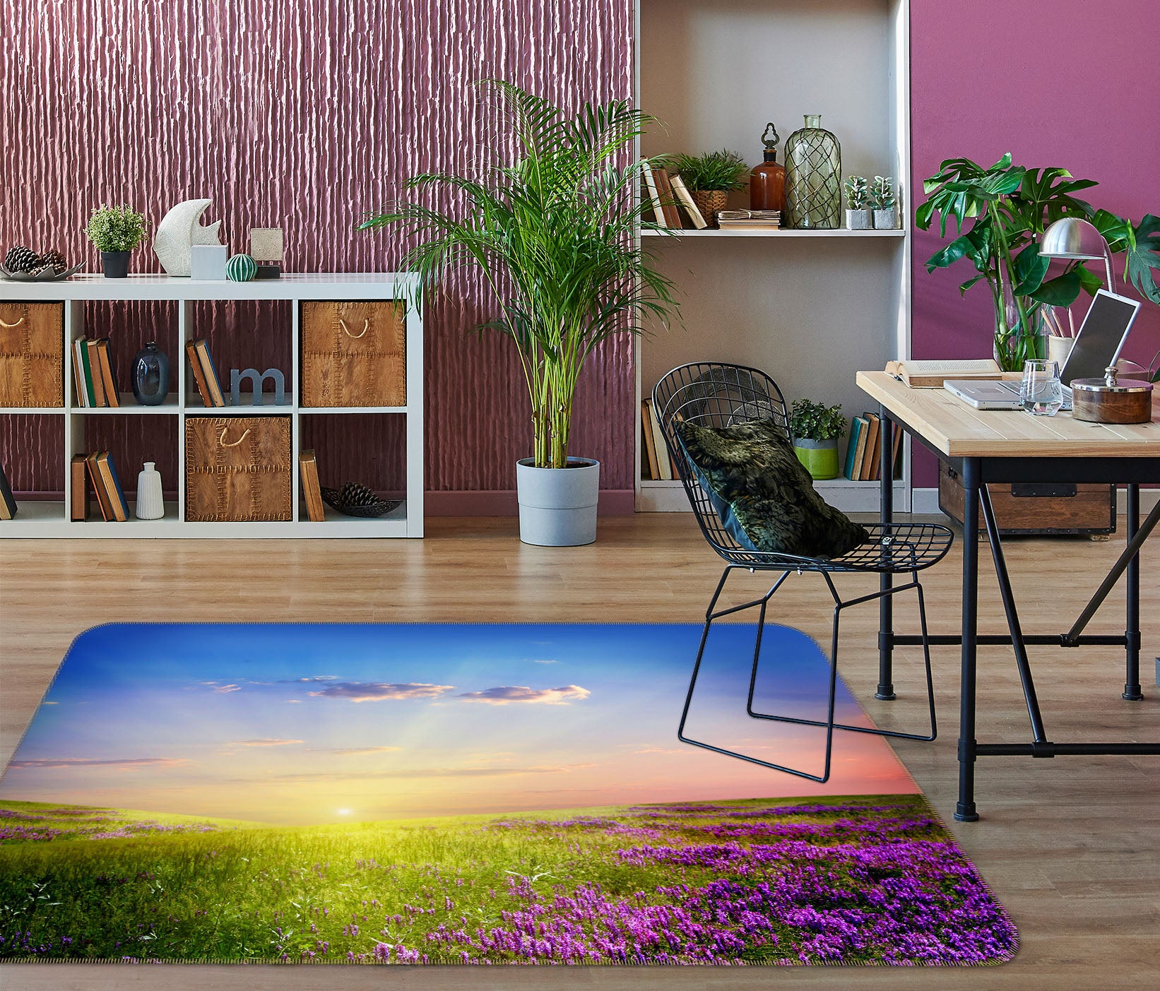 3D Grass Flower 31170 Non Slip Rug Mat